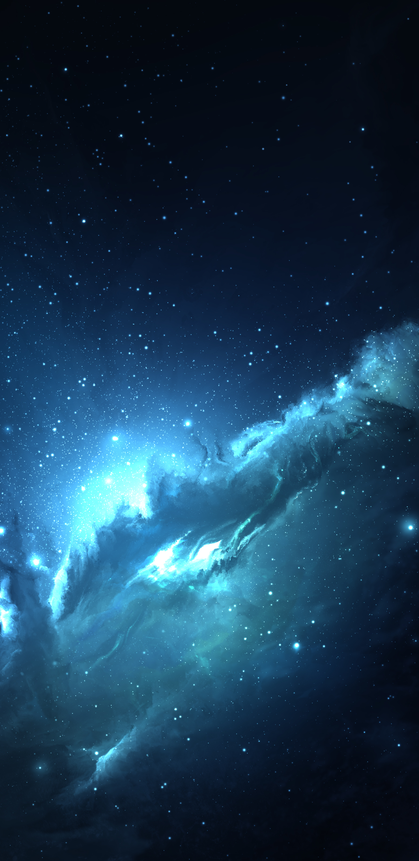 Скачать картинку Космос, Синий, Туманность, Пространство, Научная Фантастика в телефон бесплатно.
