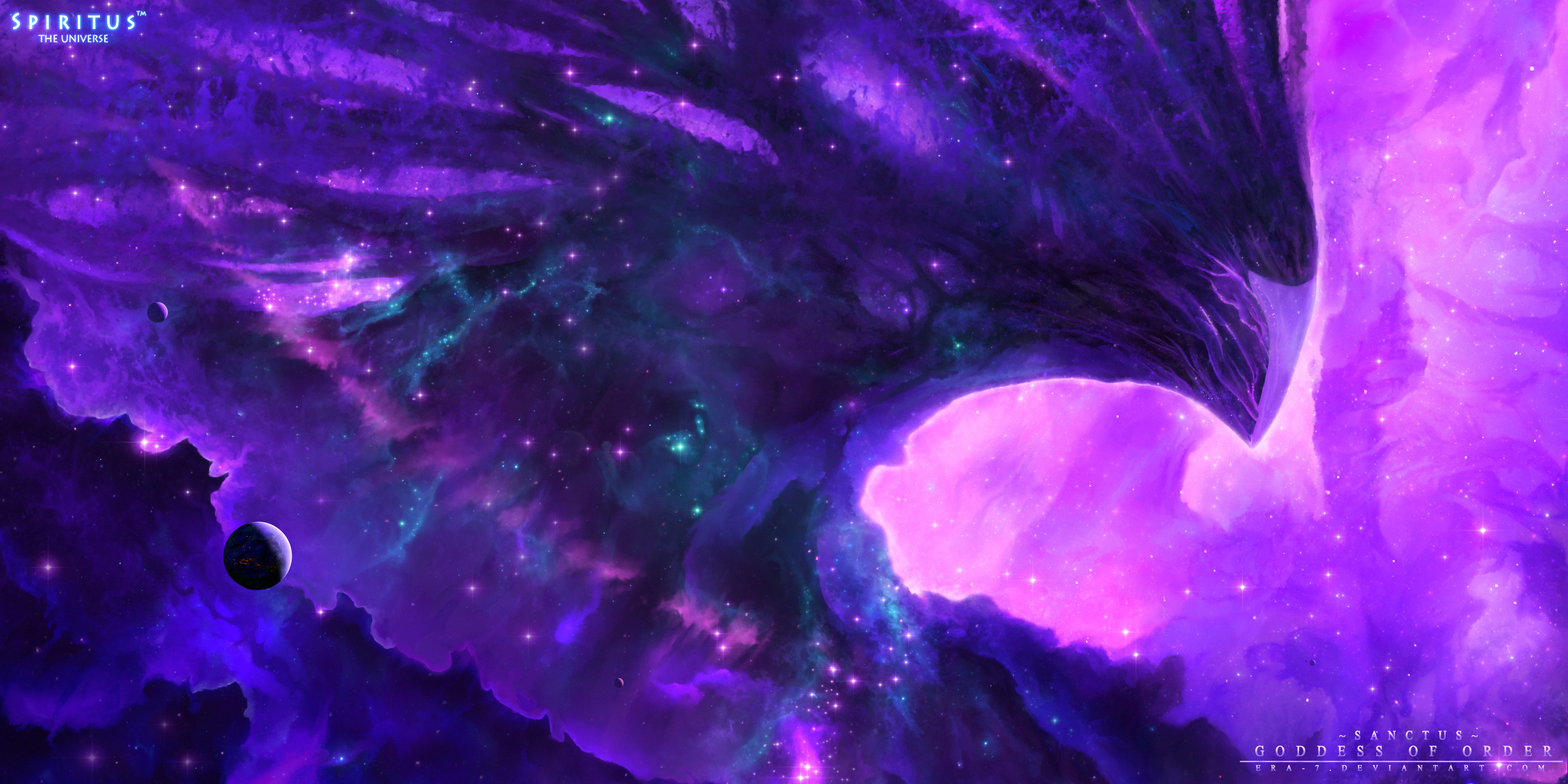 Free download wallpaper Stars, Nebula, Space, Purple, Planet, Sci Fi on your PC desktop