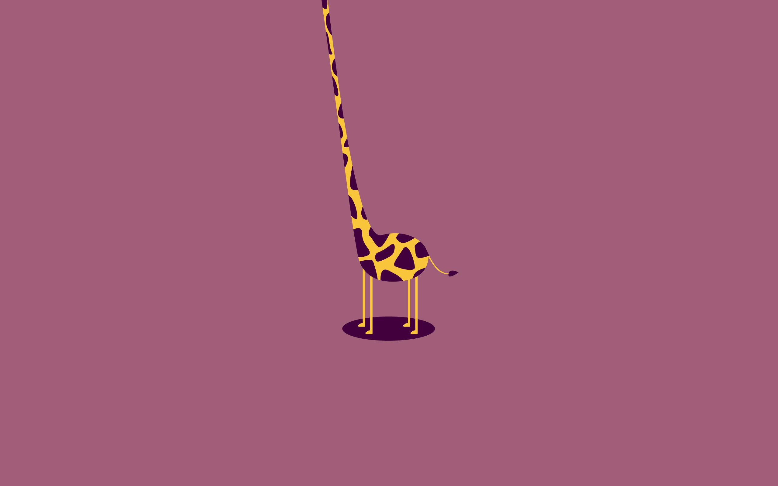 Download mobile wallpaper Giraffe, Light, Shine, Form, Vector for free.