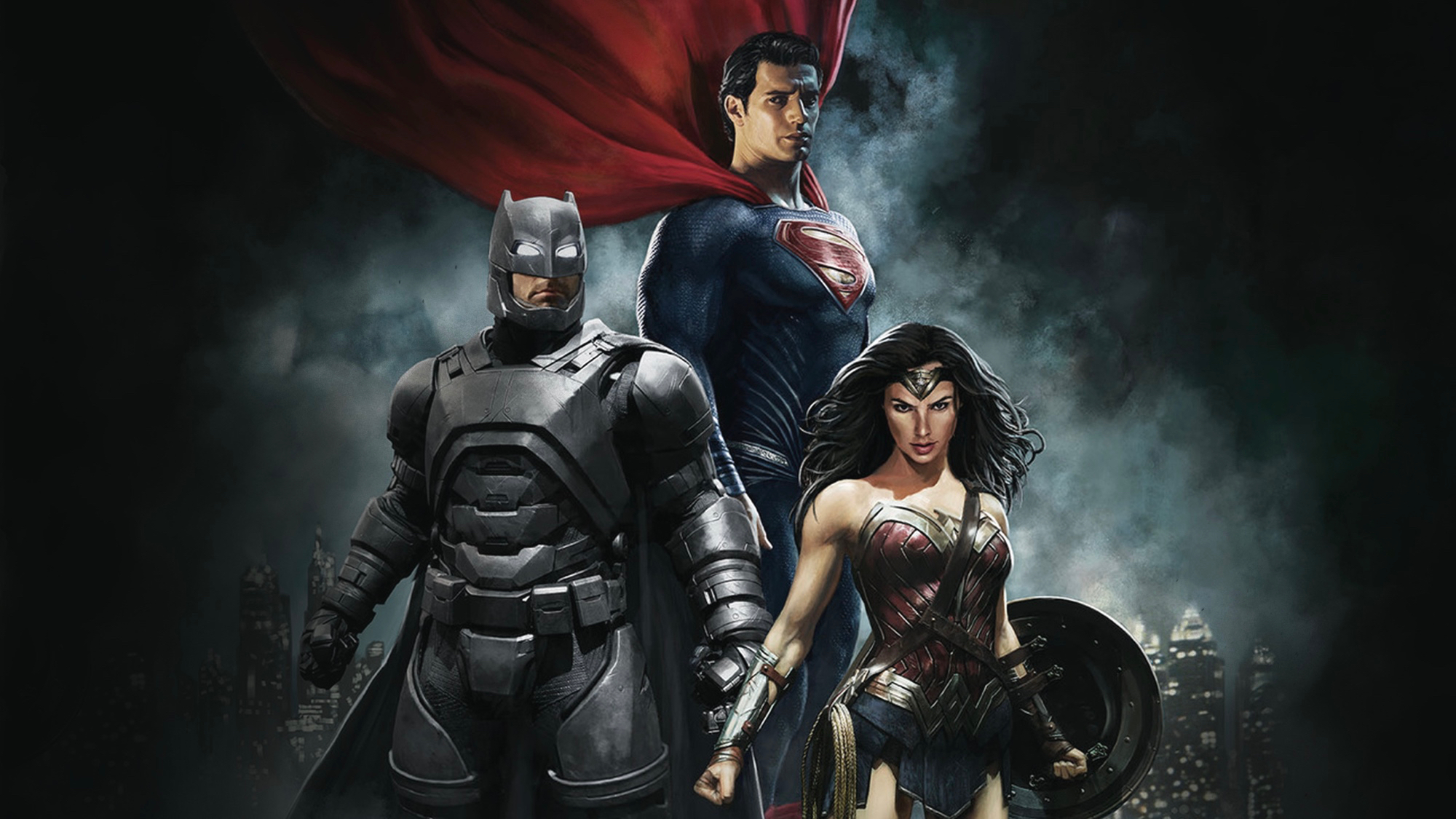 Descarga gratuita de fondo de pantalla para móvil de Superhombre, Películas, Hombre Murciélago, La Mujer Maravilla, Gal Gadot, Henry Cavill, Batman V Superman: El Amanecer De La Justicia.