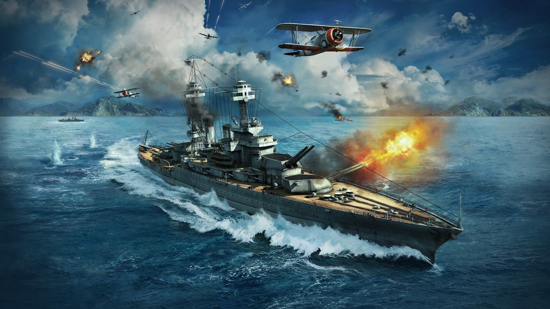 368369 descargar fondo de pantalla videojuego, world of warships, buques de guerra: protectores de pantalla e imágenes gratis