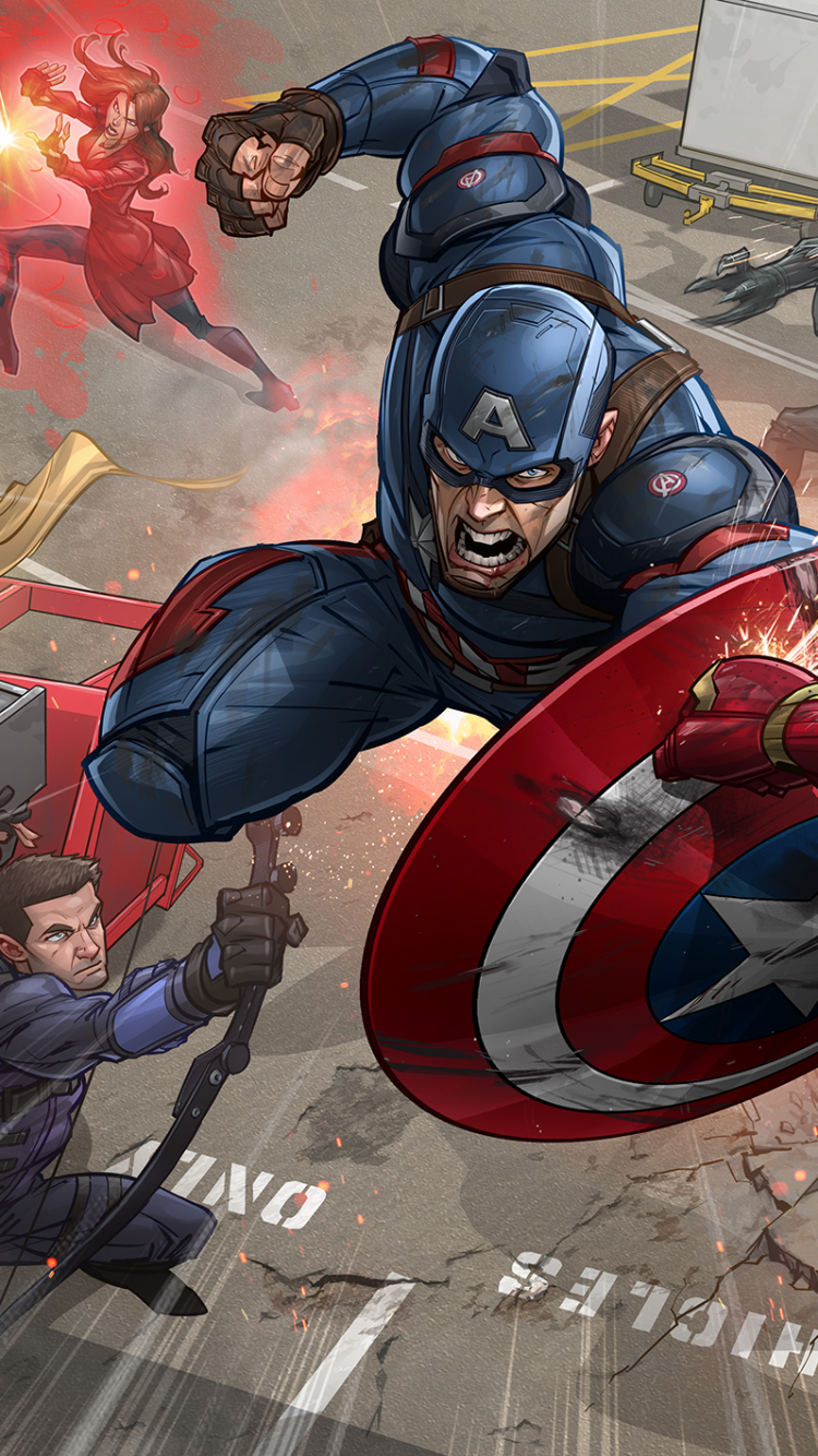 Скачати мобільні шпалери Капітан Америка, Комікси, Супергерой, Перший Месник: Протистояння безкоштовно.
