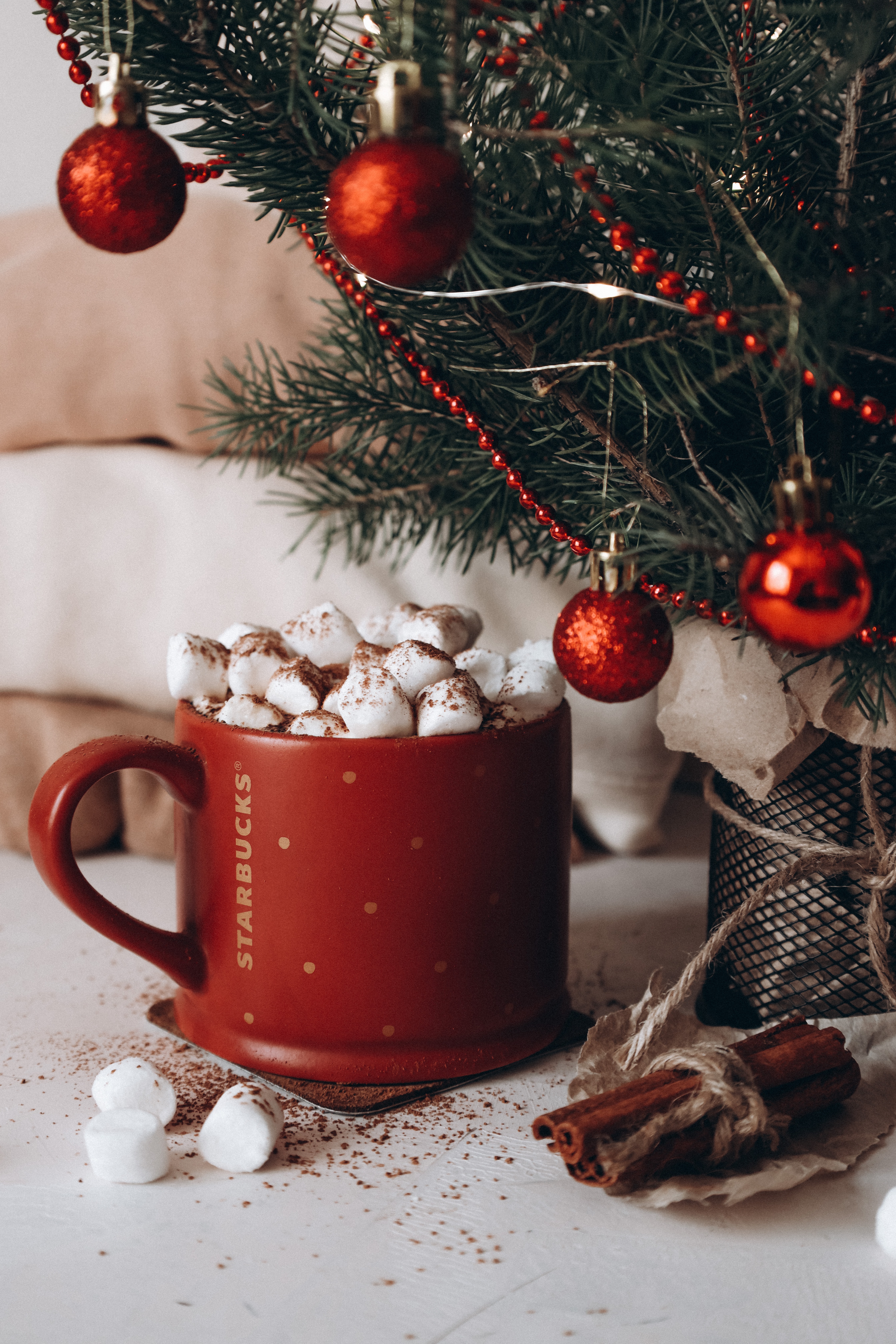 zephyr, new year, holidays, cup, christmas, christmas tree, mug, marshmallow