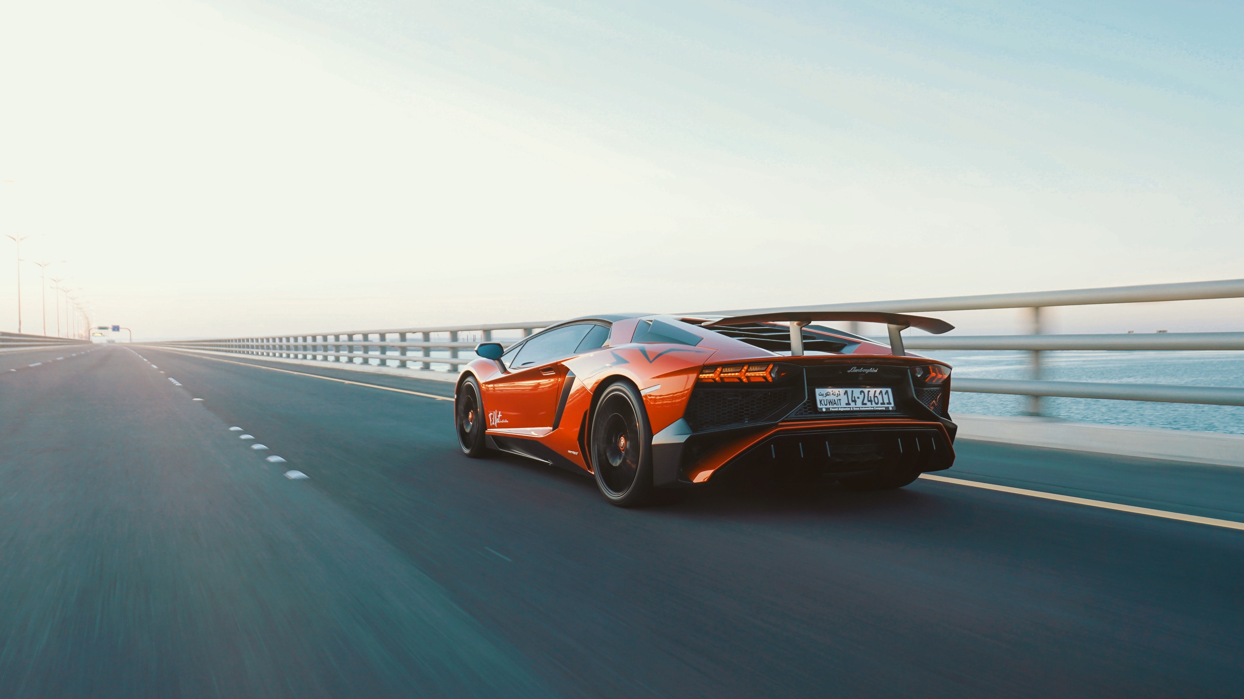 Free download wallpaper Lamborghini, Car, Supercar, Vehicles, Orange Car, Lamborghini Aventador Sv on your PC desktop