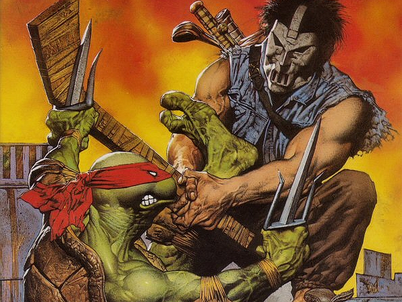 Laden Sie das Teenage Mutant Ninja Turtles, Comics-Bild kostenlos auf Ihren PC-Desktop herunter