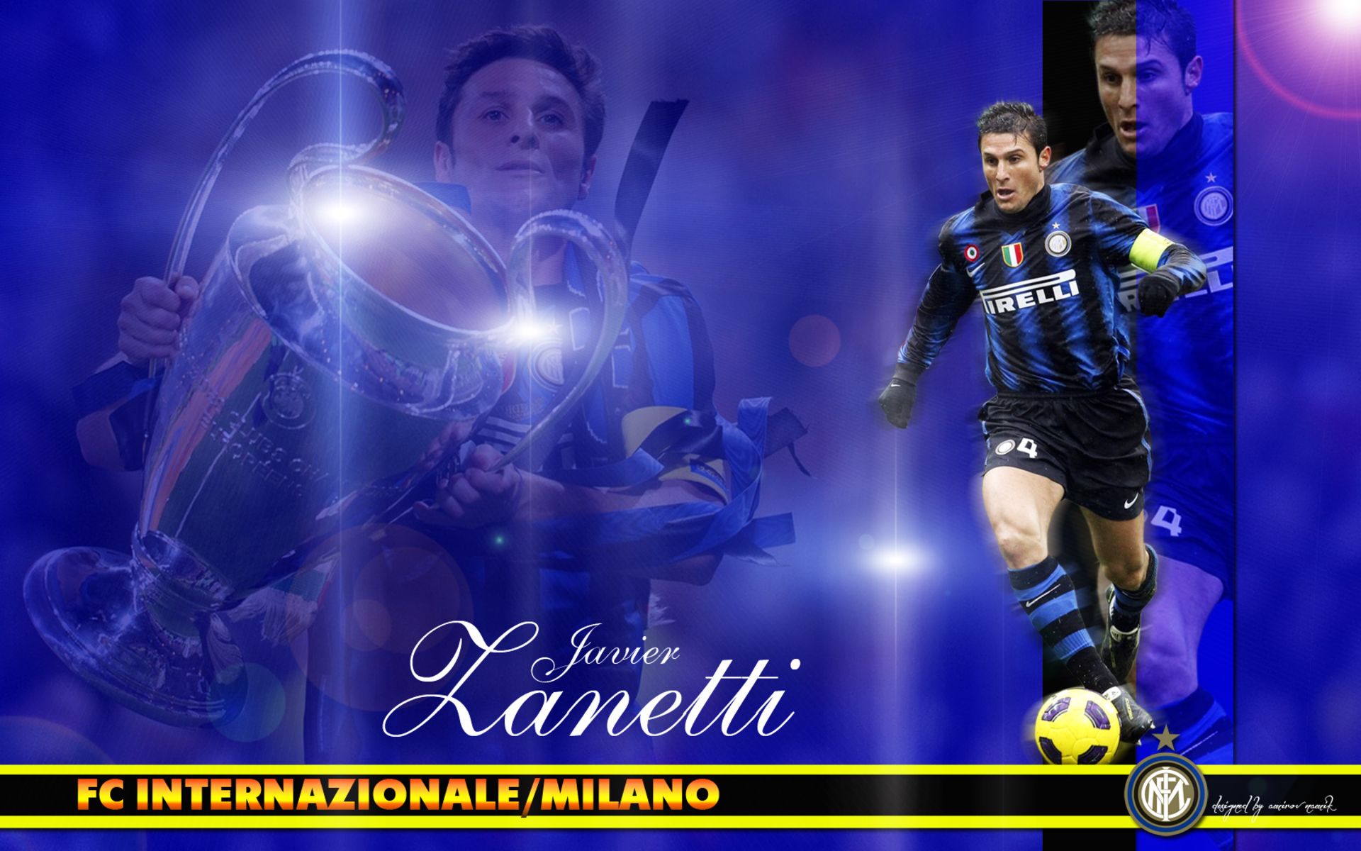 Baixar papel de parede para celular de Esportes, Futebol, Inter De Milão, Javier Zanetti gratuito.