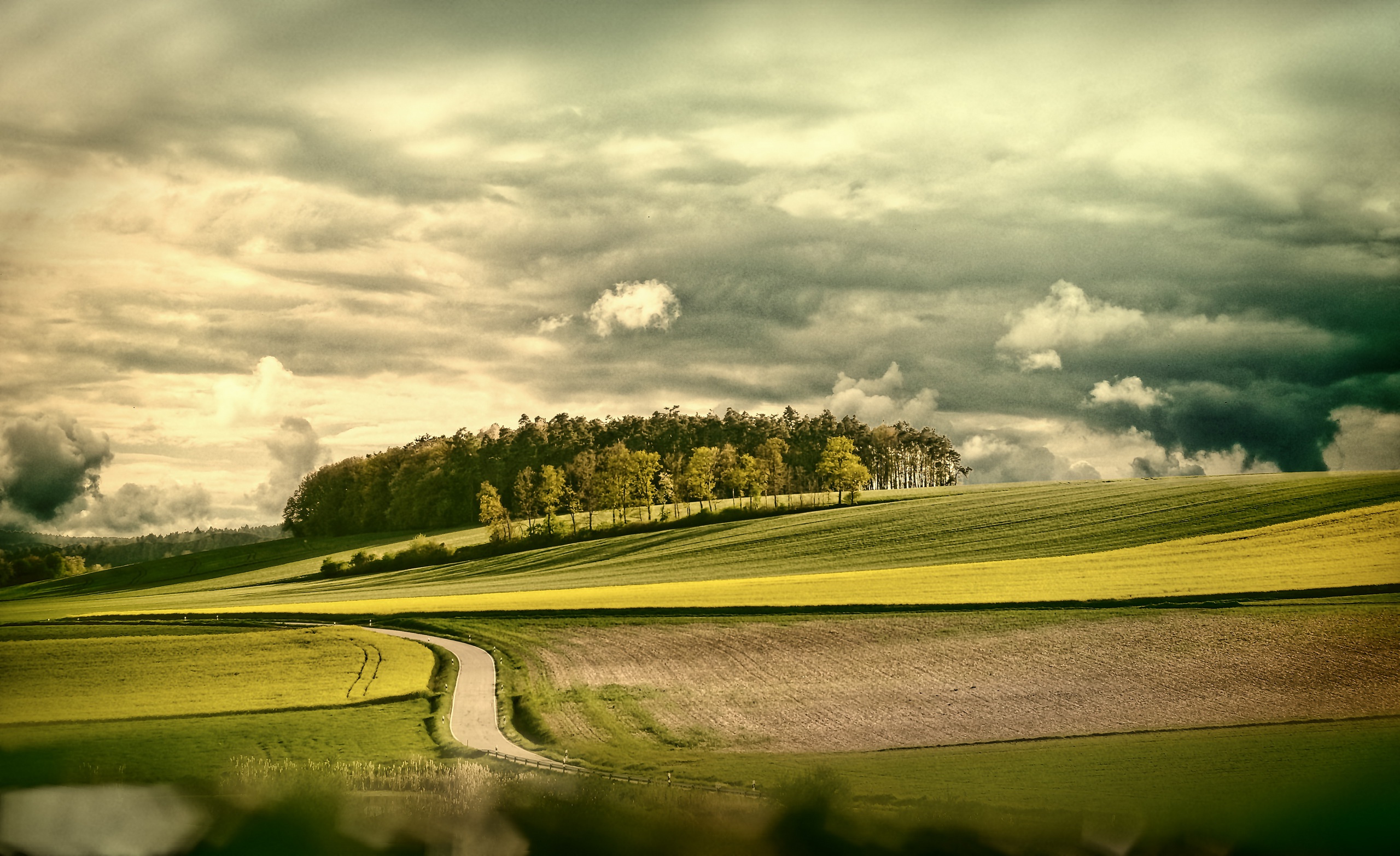 Laden Sie das Landschaft, Natur, Straße, Baum, Feld, Wolke, Erde/natur-Bild kostenlos auf Ihren PC-Desktop herunter