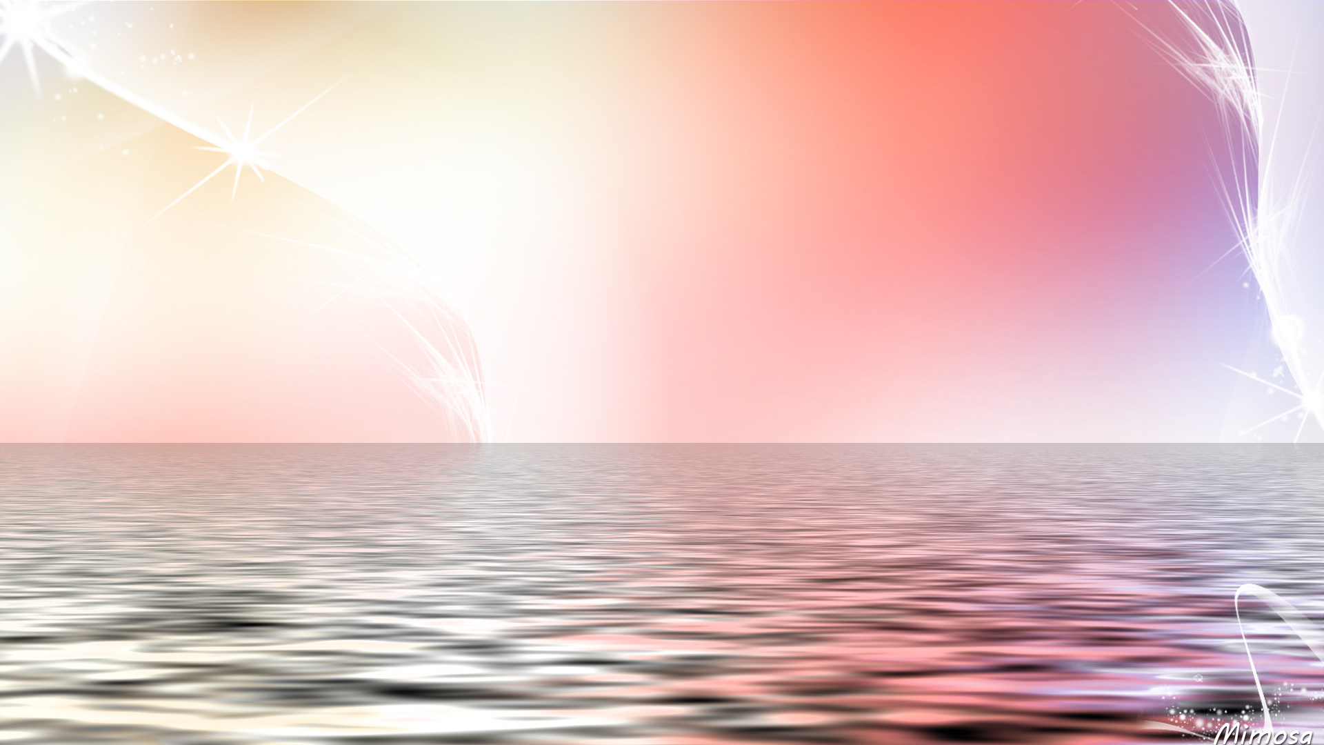 Free download wallpaper Abstract, Water, Horizon, Gradient on your PC desktop