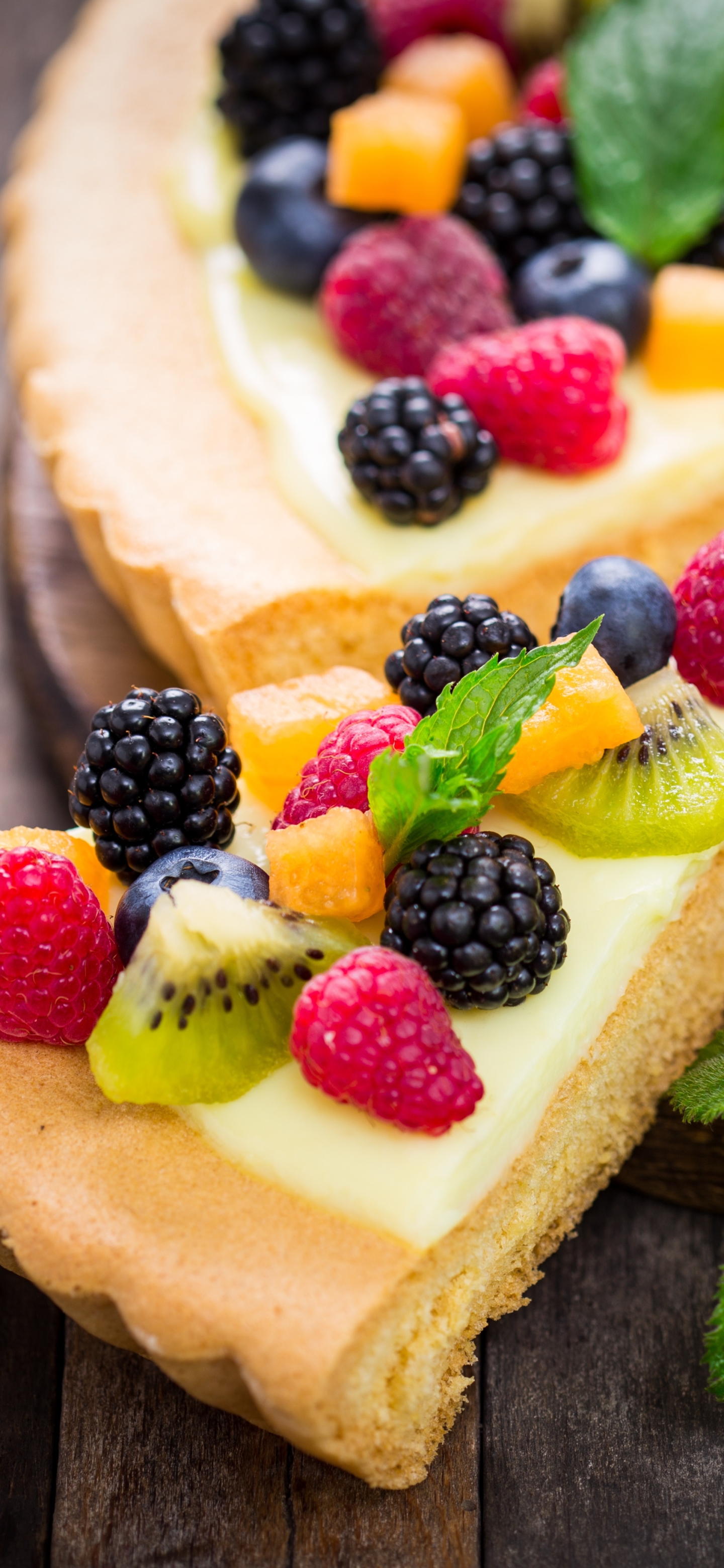 food, pie, fruit, berry, pastry phone wallpaper