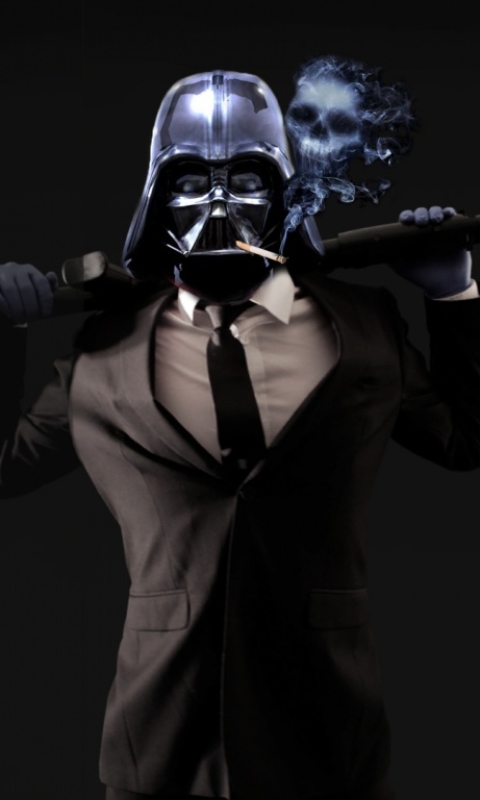 Download mobile wallpaper Star Wars, Darth Vader, Humor, Smoking for free.