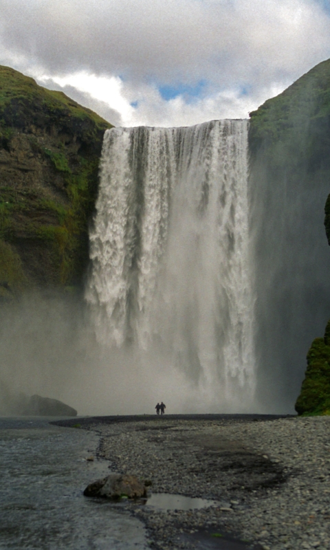 Download mobile wallpaper Waterfalls, Earth, Skógafoss for free.
