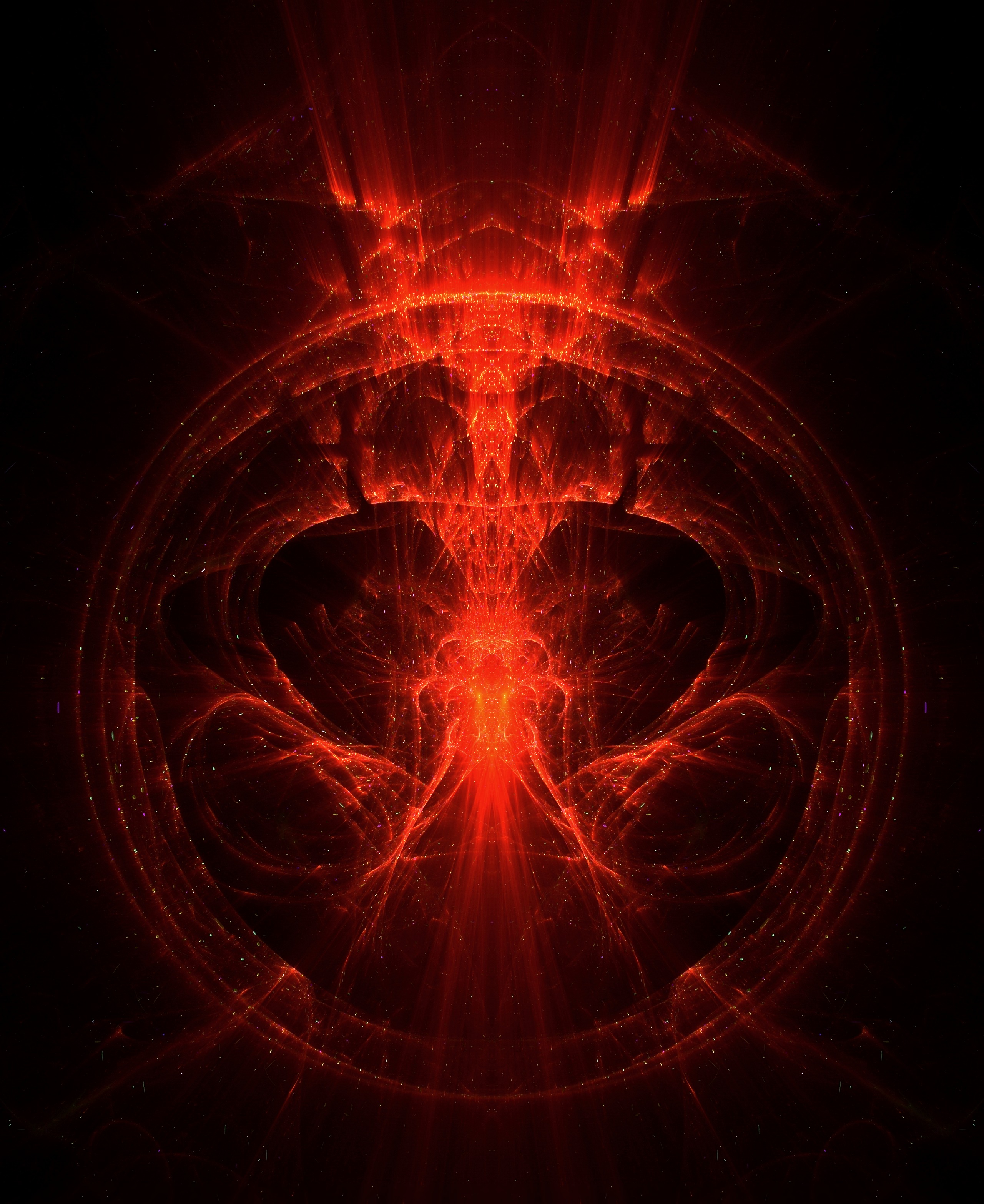 Download mobile wallpaper Shine, Abstract, Light, Glow, Fractal for free.