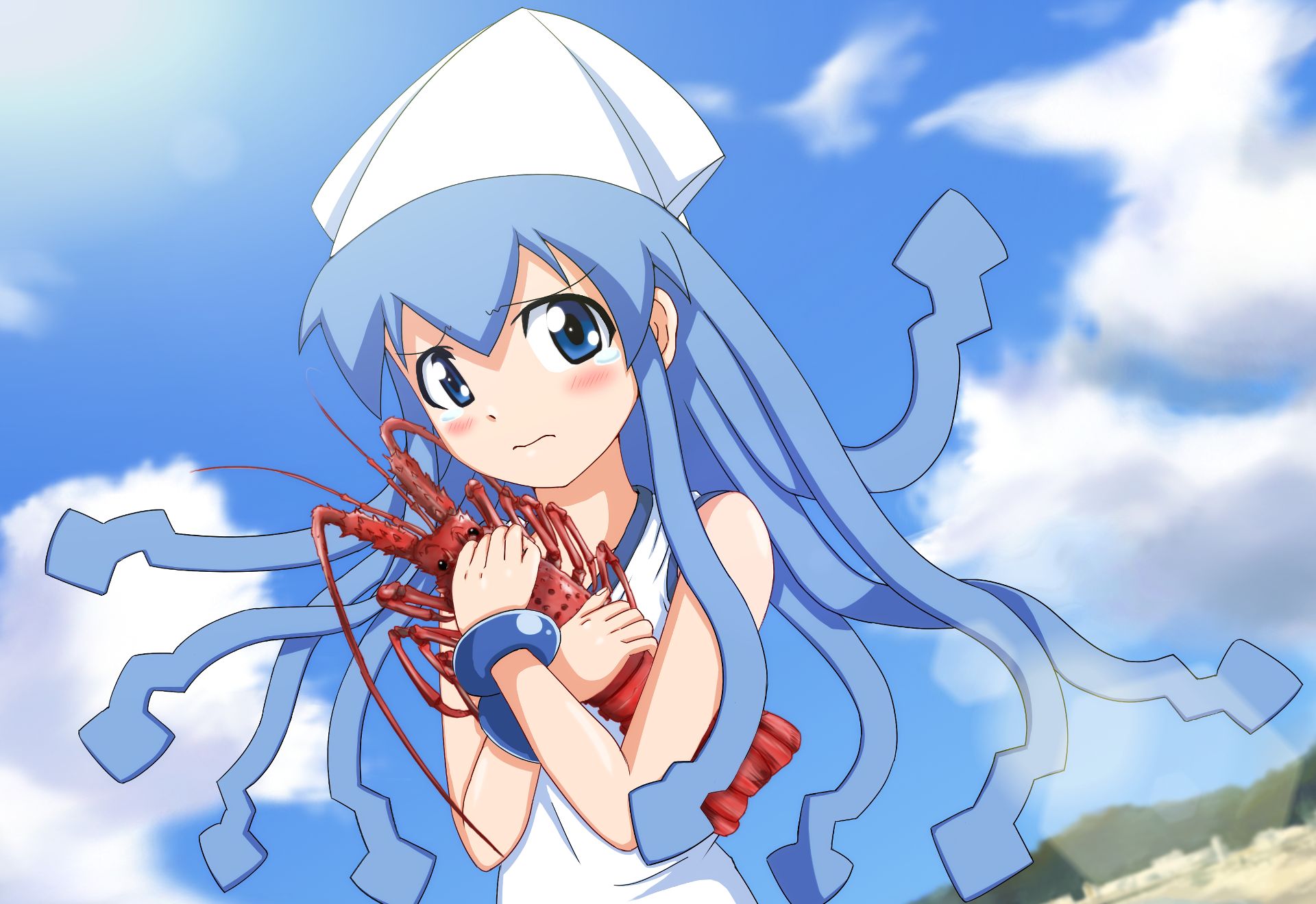 Laden Sie das Animes, Ika Musume, Tintenfischmädchen-Bild kostenlos auf Ihren PC-Desktop herunter