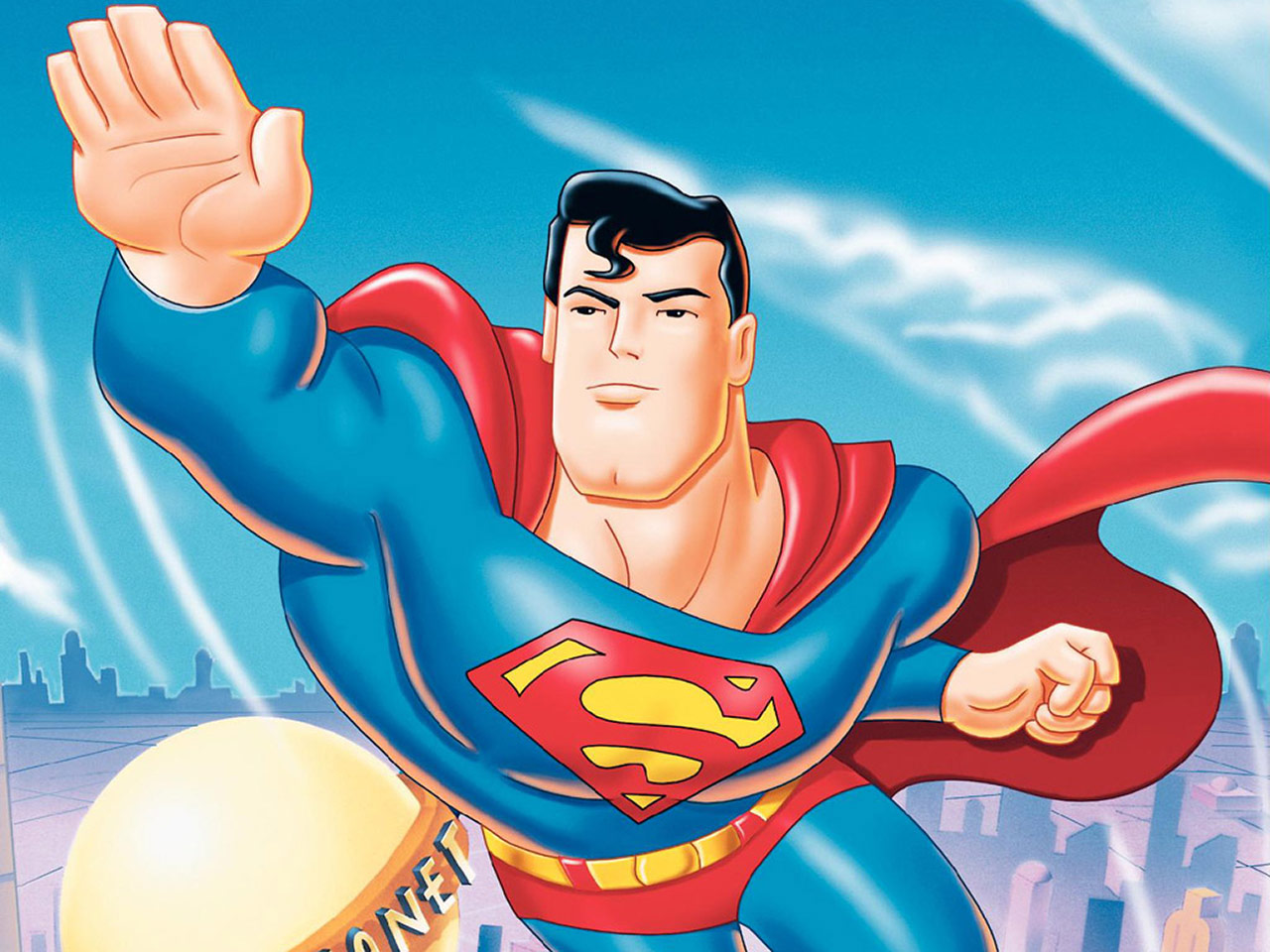 電話スクリーンに最適なスーパーマン: アニメシリーズの壁紙