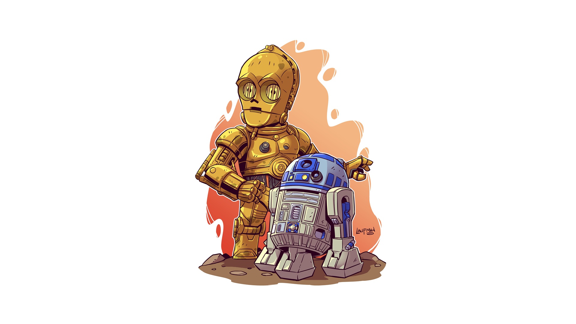 Download mobile wallpaper Star Wars, Sci Fi, R2 D2, C 3Po for free.