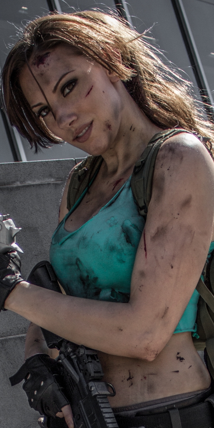 Handy-Wallpaper Frauen, Lara Croft, Cosplay, Grabräuber kostenlos herunterladen.