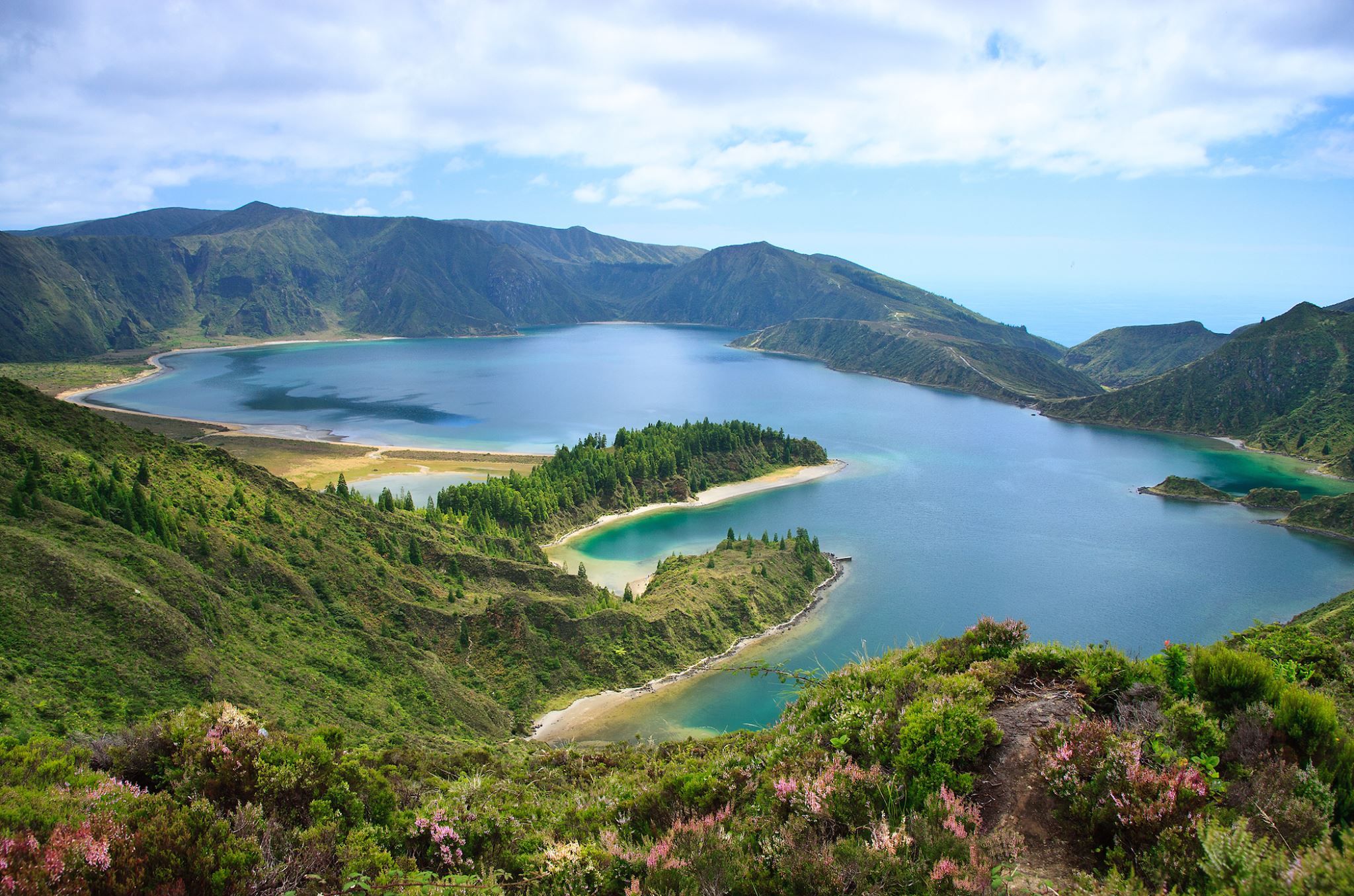 Free download wallpaper Lakes, Lake, Earth, Portugal, Azores on your PC desktop