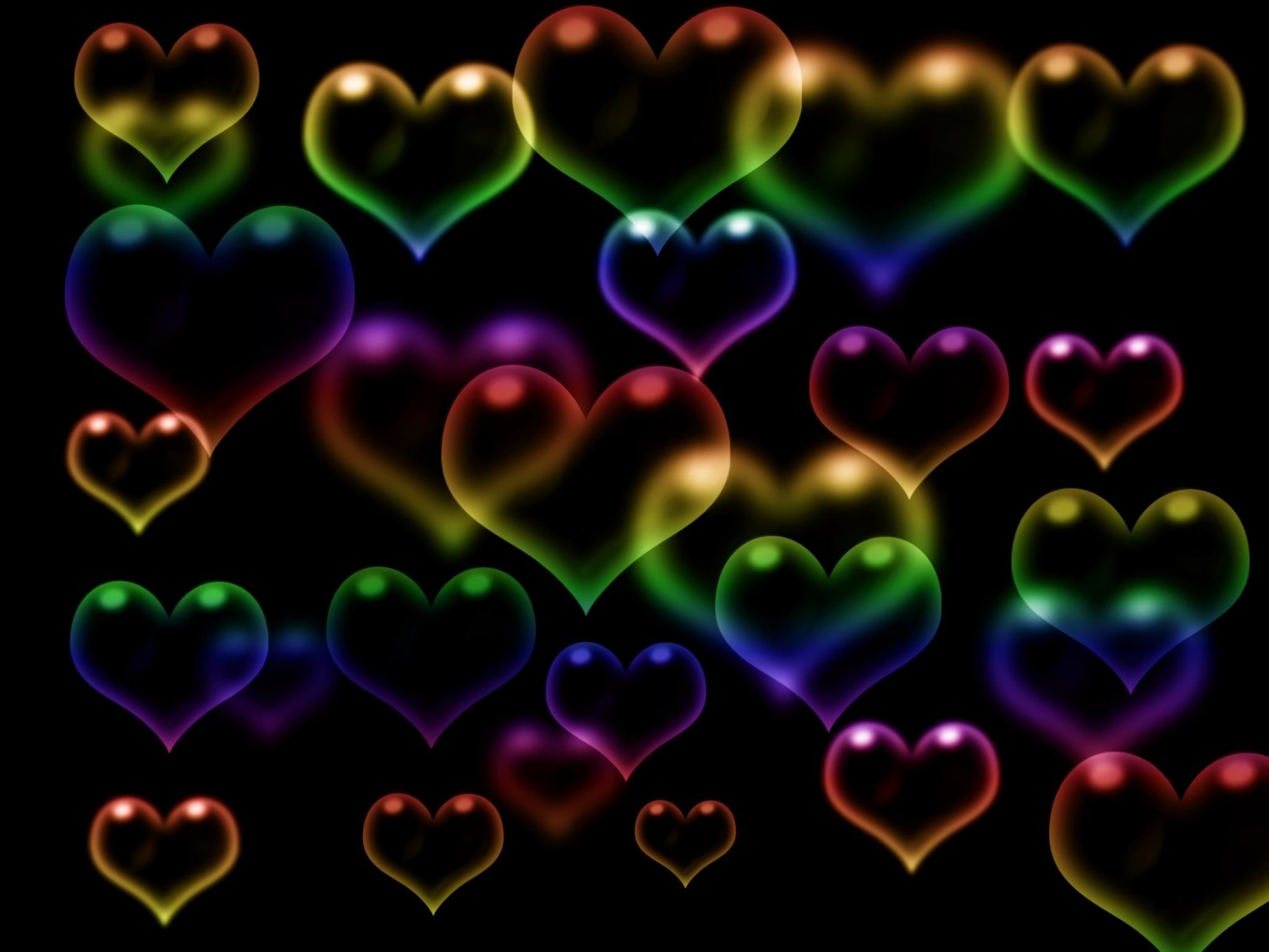 Free download wallpaper Colors, Colorful, Heart, Artistic on your PC desktop
