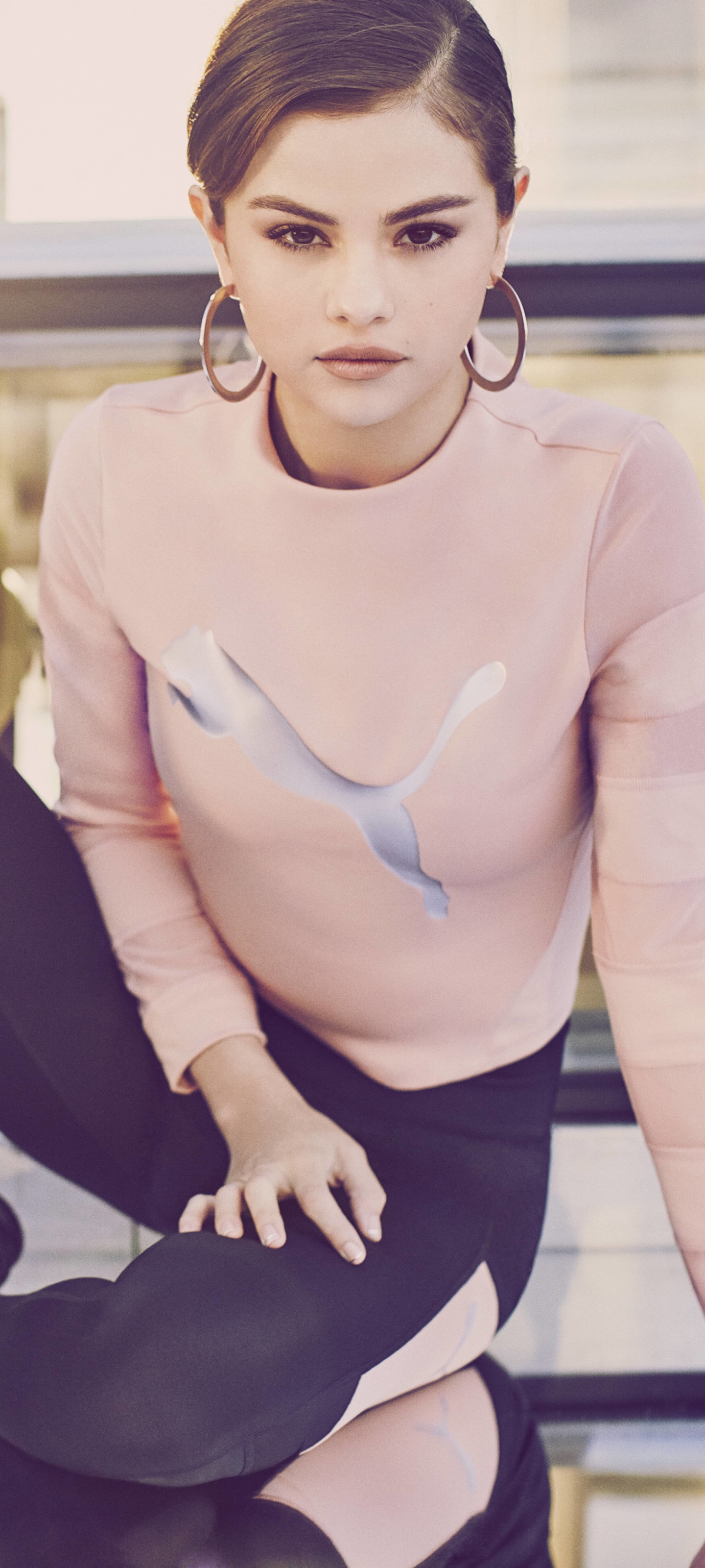 Download mobile wallpaper Music, Selena Gomez, Singer, Brunette, Actress, Puma (Brand) for free.