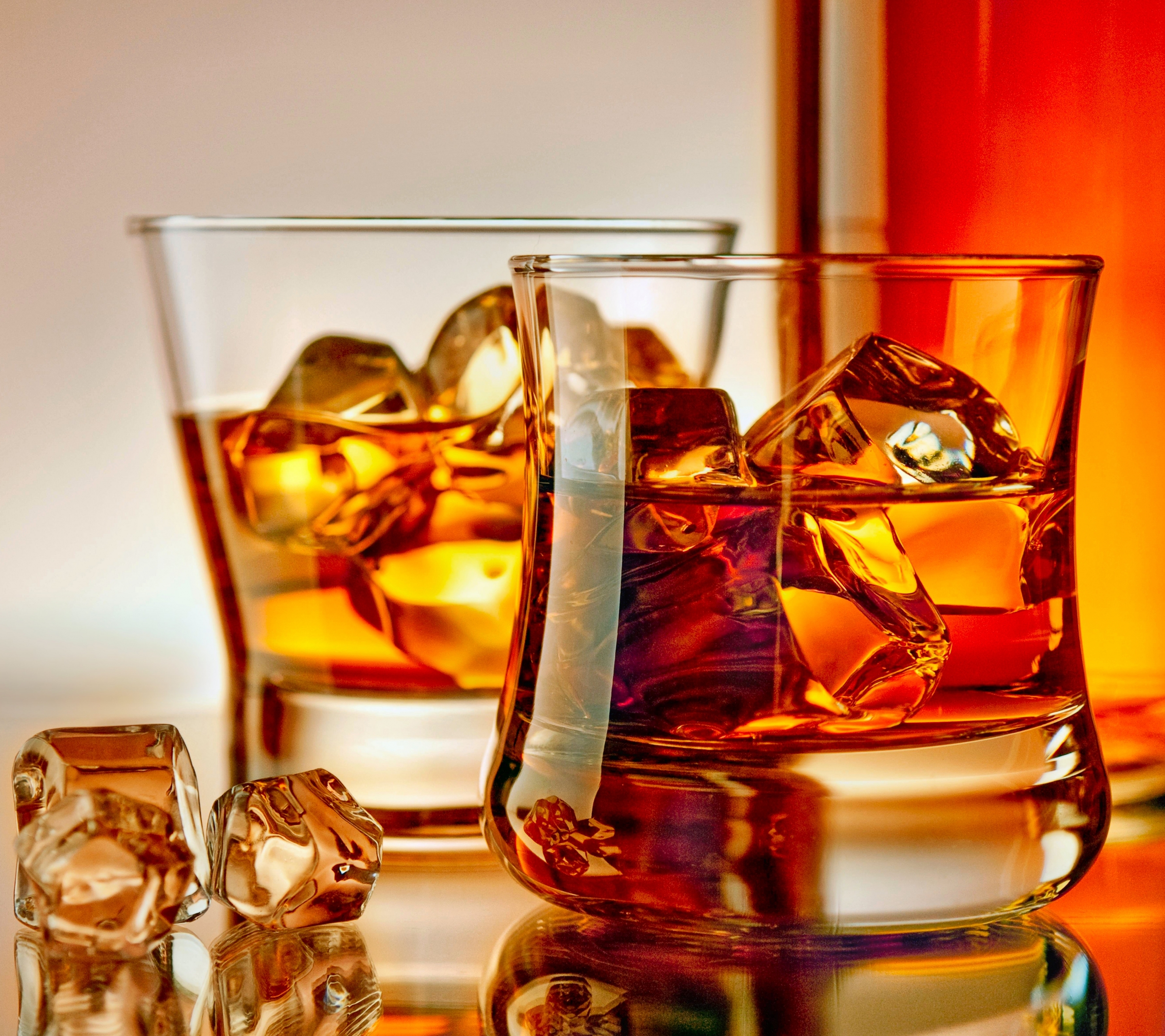 Download mobile wallpaper Food, Ice, Drink, Whisky for free.