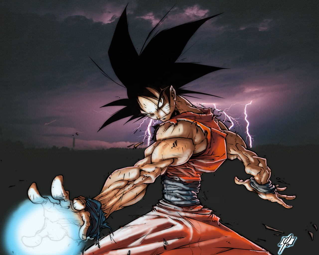 Handy-Wallpaper Animes, Son Goku, Dragonball Z kostenlos herunterladen.