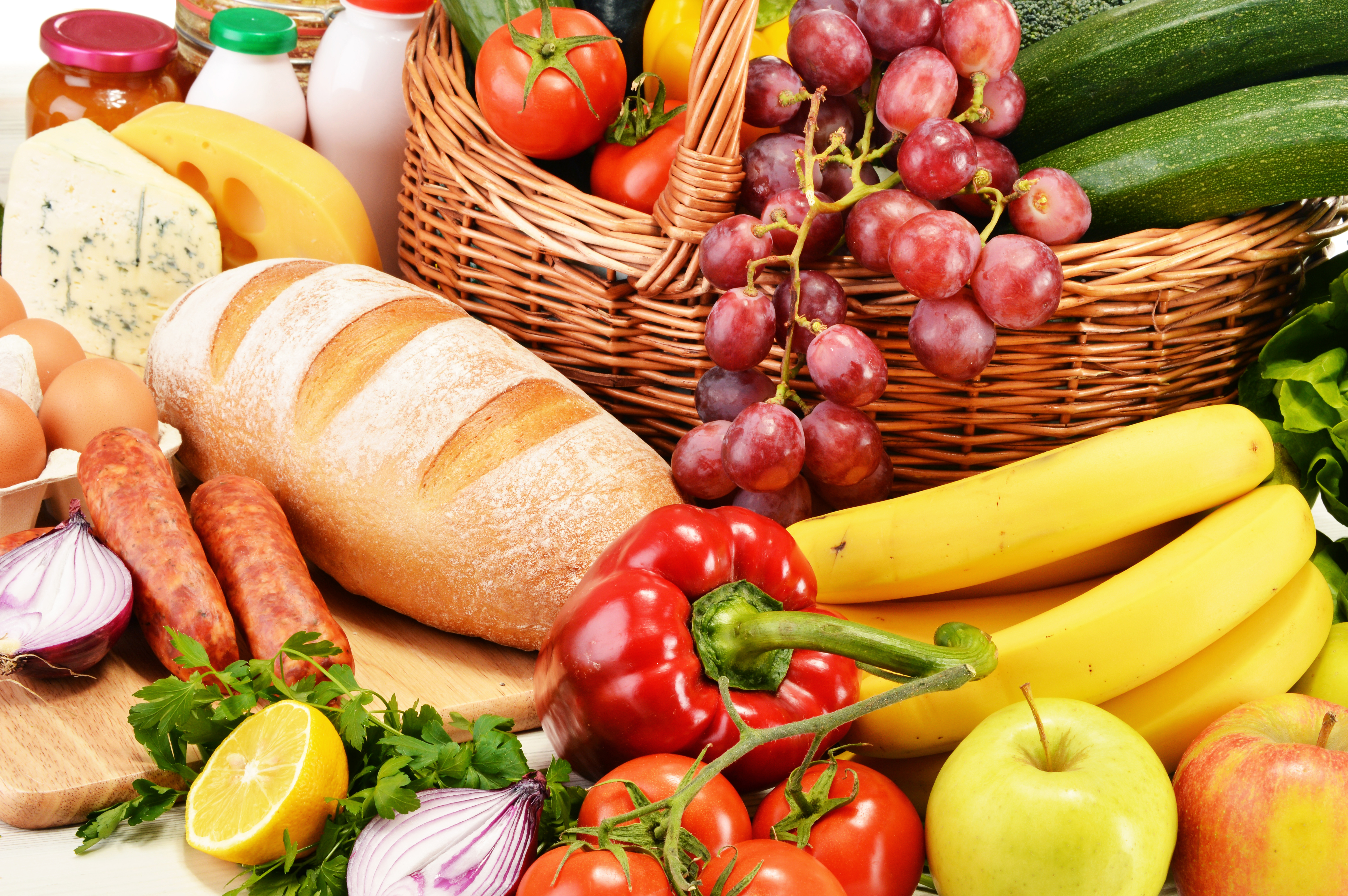 Descarga gratis la imagen Queso, Fruta, Pan, Verdura, Alimento, Bodegón en el escritorio de tu PC