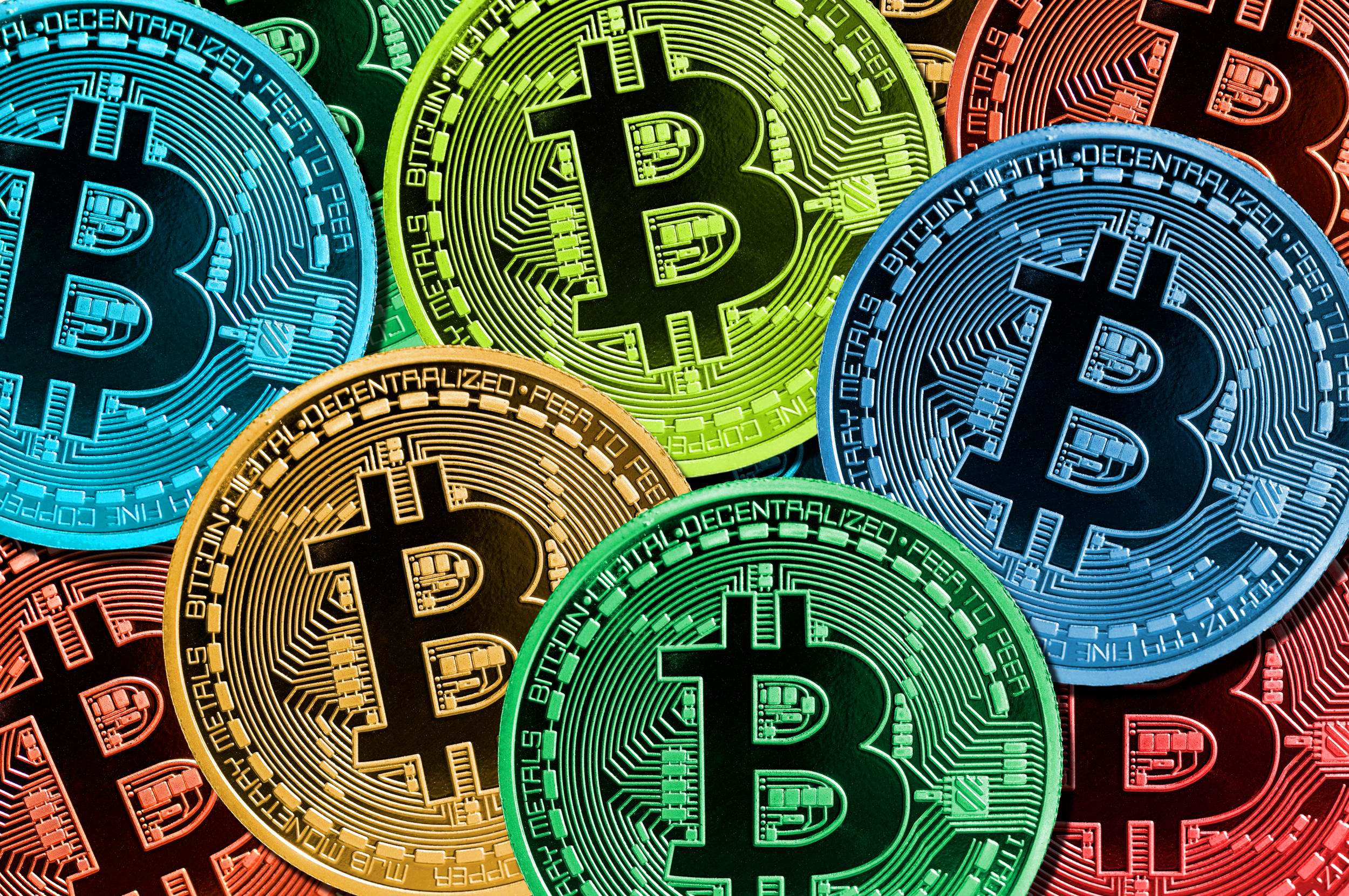 Free download wallpaper Money, Colors, Coin, Technology, Cryptocurrency, Bitcoin on your PC desktop