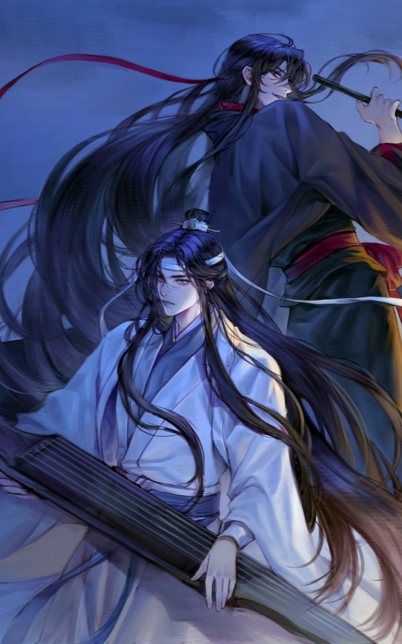 Handy-Wallpaper Animes, Lan Wangji, Wei Wuxian, Mo Dao Zu Shi kostenlos herunterladen.