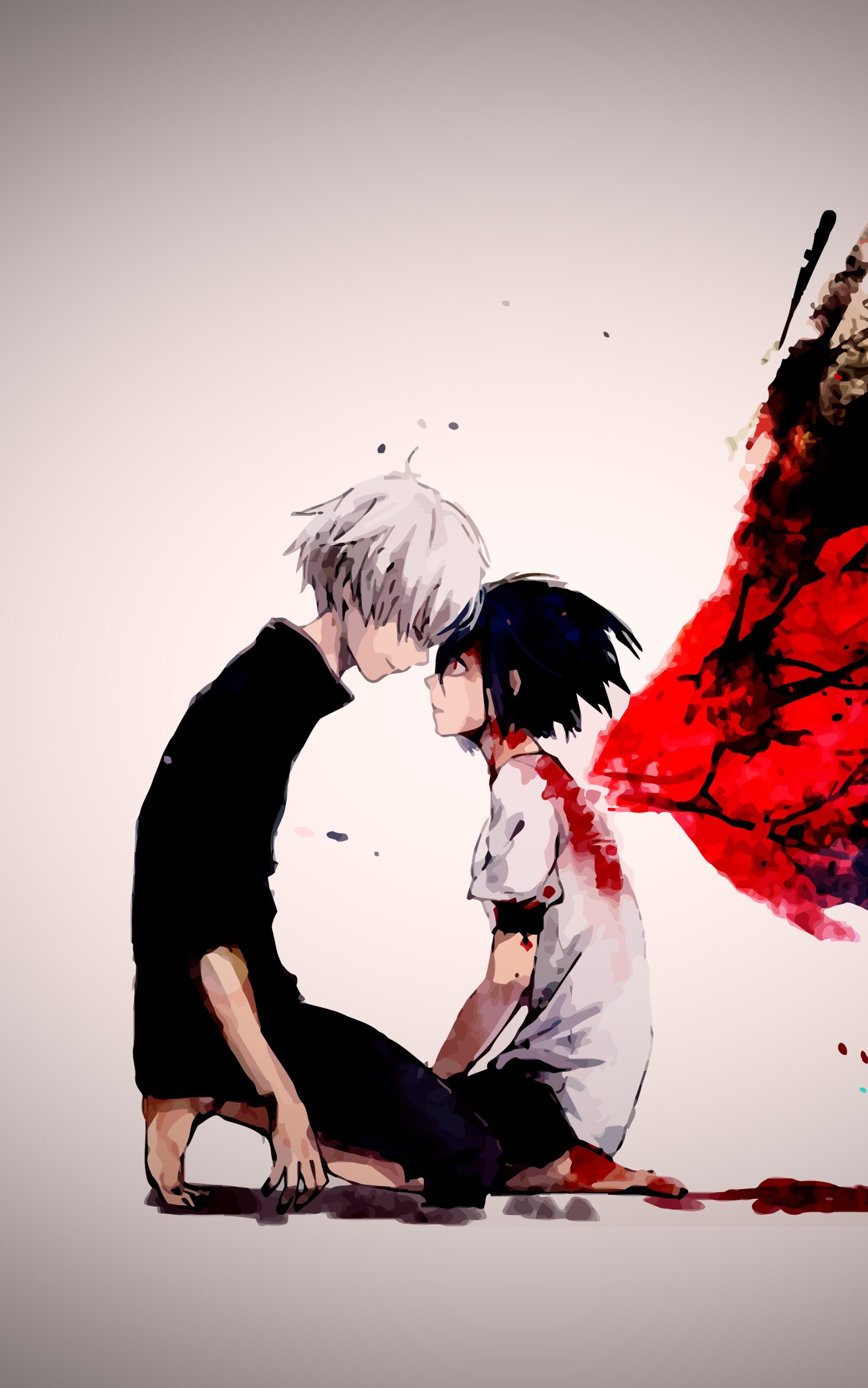 Download mobile wallpaper Anime, Ken Kaneki, Tokyo Ghoul, Touka Kirishima for free.