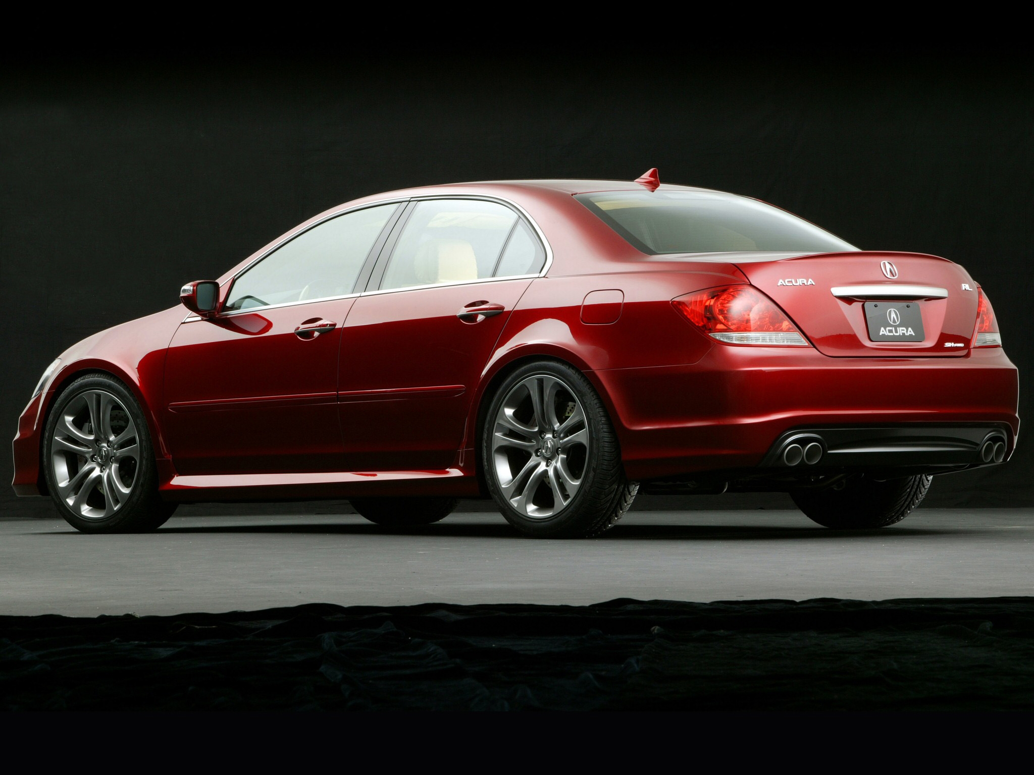 akura, auto, acura, cars, red, concept, side view, style, 2005, concept car, rl