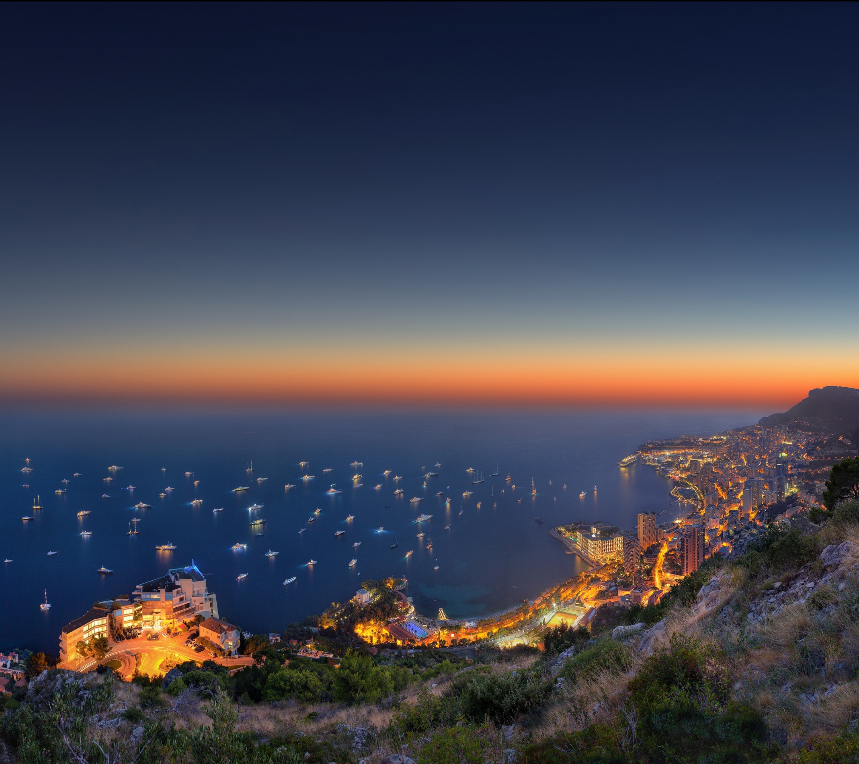 Free download wallpaper Cities, City, Ocean, Monaco, Man Made on your PC desktop