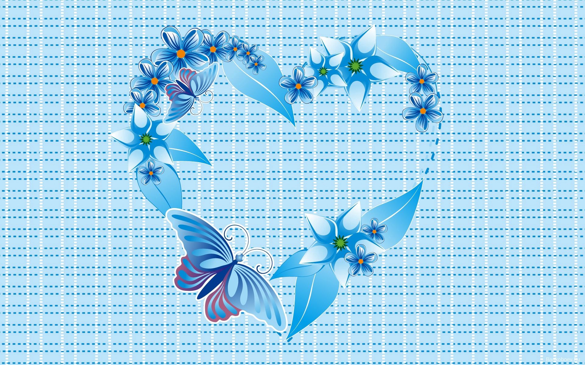 form, patterns, love, blue, cells, heart HD wallpaper