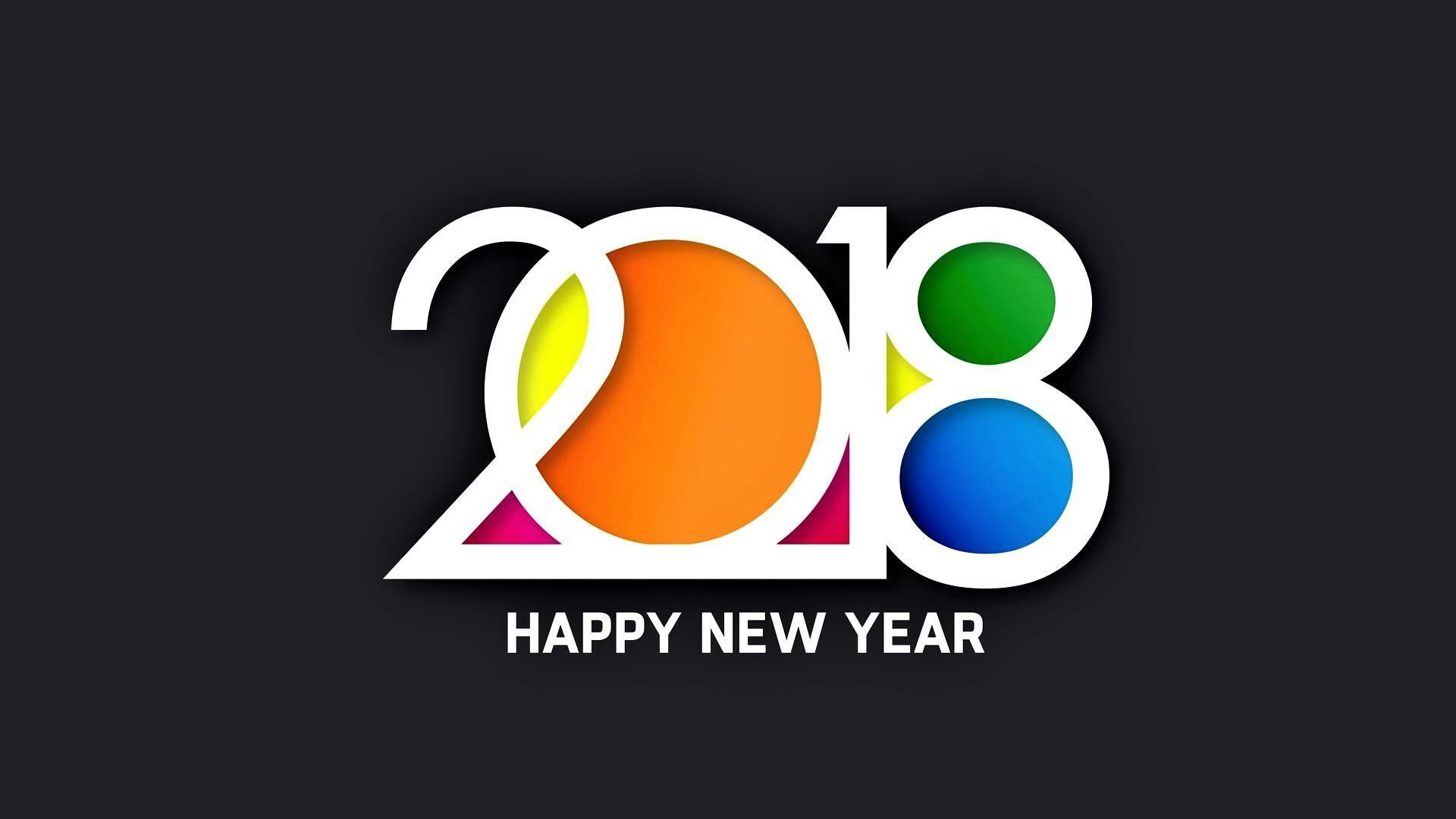 無料モバイル壁紙新年, ホリデー, 2018年新年をダウンロードします。
