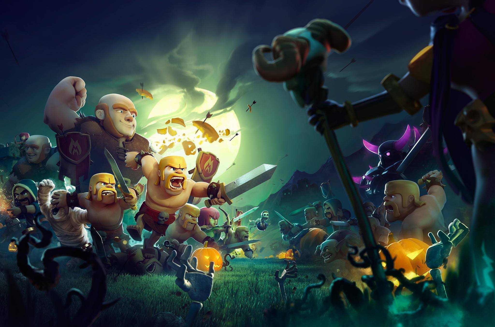 clash of clans, video game, halloween