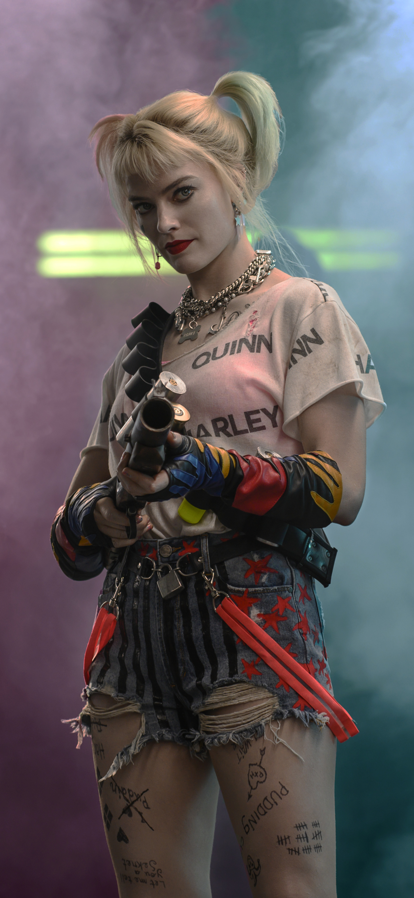 margot robbie, movie, birds of prey (and the fantabulous emancipation of one harley quinn), harley quinn iphone wallpaper