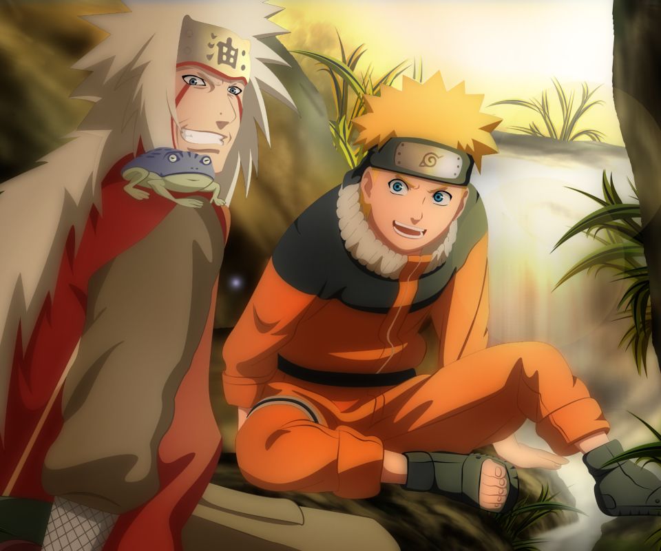 Download mobile wallpaper Anime, Naruto, Naruto Uzumaki, Jiraiya (Naruto) for free.