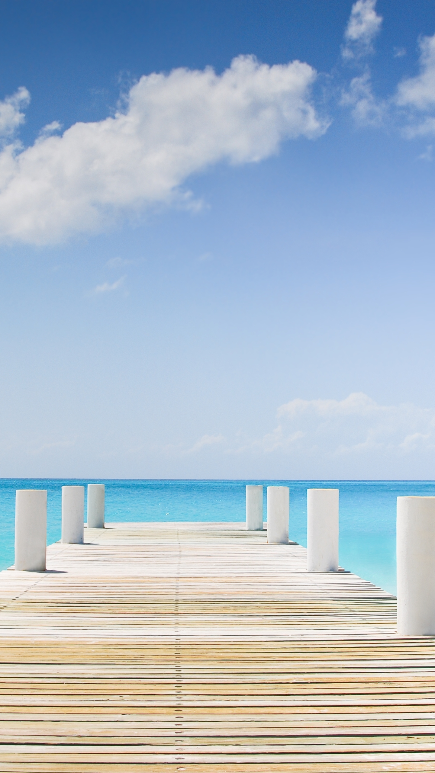 Descarga gratuita de fondo de pantalla para móvil de Naturaleza, Horizonte, Muelle, Océano, Hecho Por El Hombre.