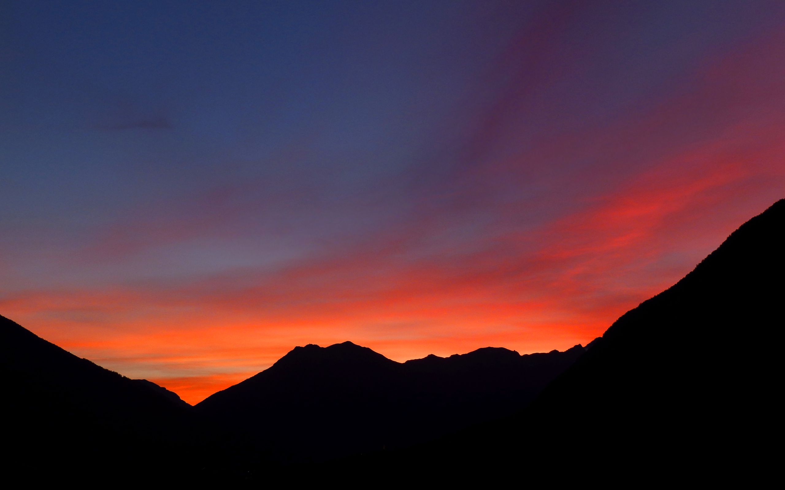 Descarga gratuita de fondo de pantalla para móvil de Naturaleza, Montaña, Atardecer, Tierra/naturaleza, Color Naranja).