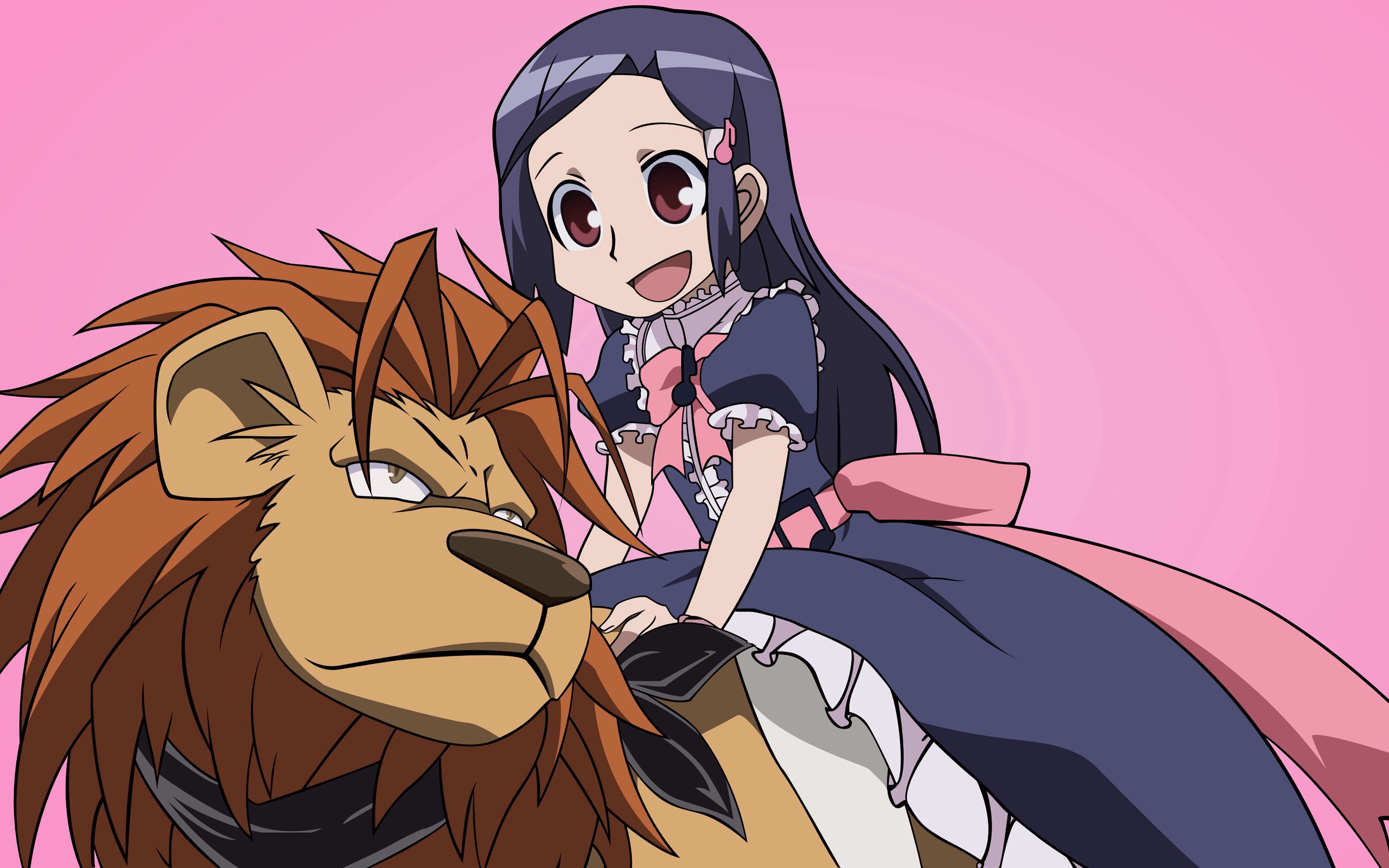 150310 baixar imagens anime, leão, um leão, menina, garota, animeshka, alegria - papéis de parede e protetores de tela gratuitamente