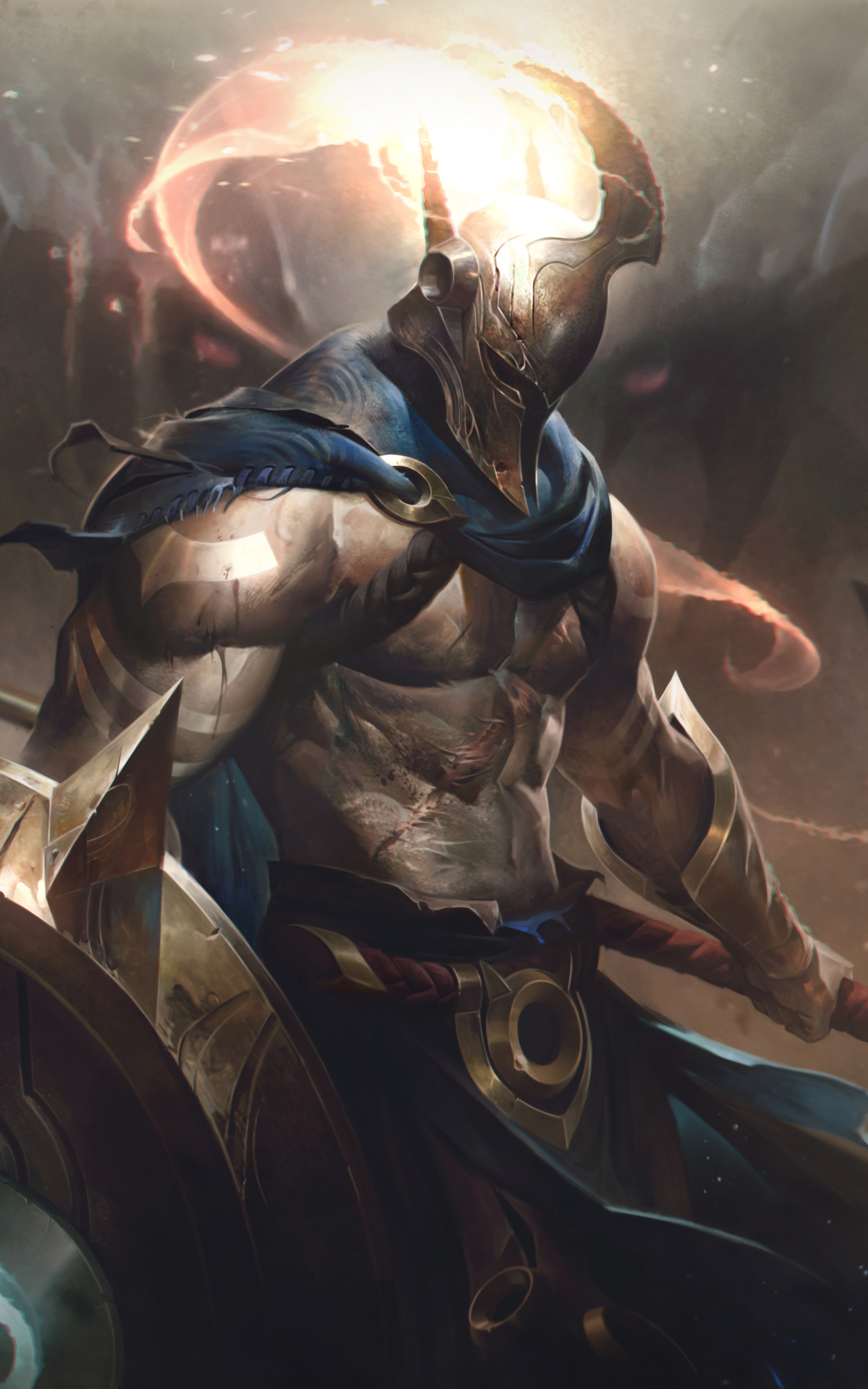 Download mobile wallpaper League Of Legends, Warrior, Video Game, Pantheon (League Of Legends) for free.