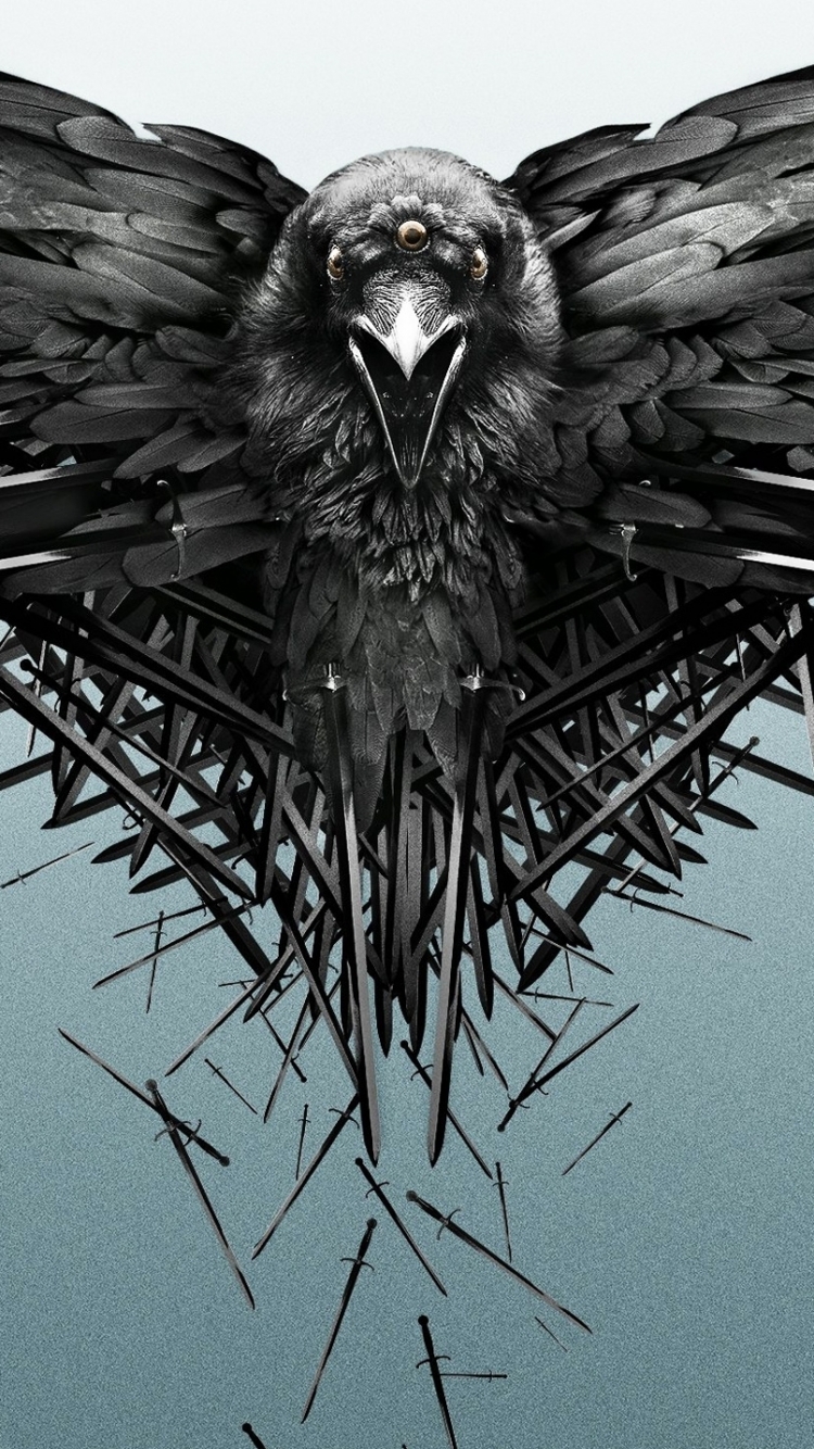 Download mobile wallpaper Game Of Thrones, Bird, Raven, Crow, Tv Show for free.