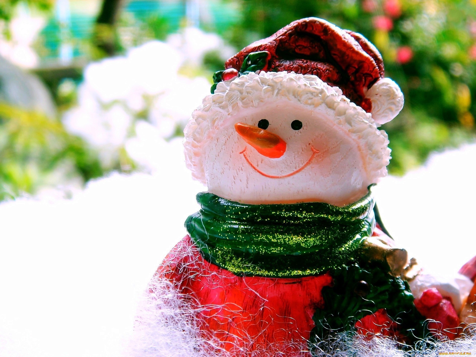 toys, winter, background, snowman UHD