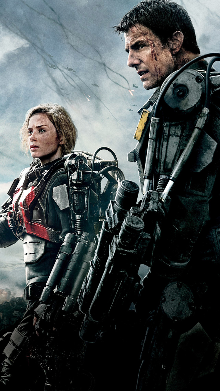 Download mobile wallpaper Movie, Emily Blunt, Tom Cruise, Edge Of Tomorrow for free.