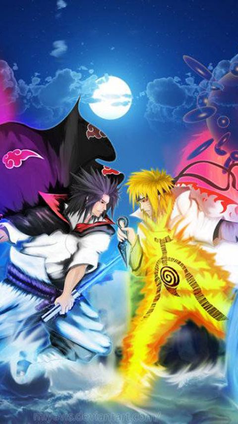 Baixar papel de parede para celular de Anime, Naruto, Sasuke Uchiha, Naruto Uzumaki gratuito.