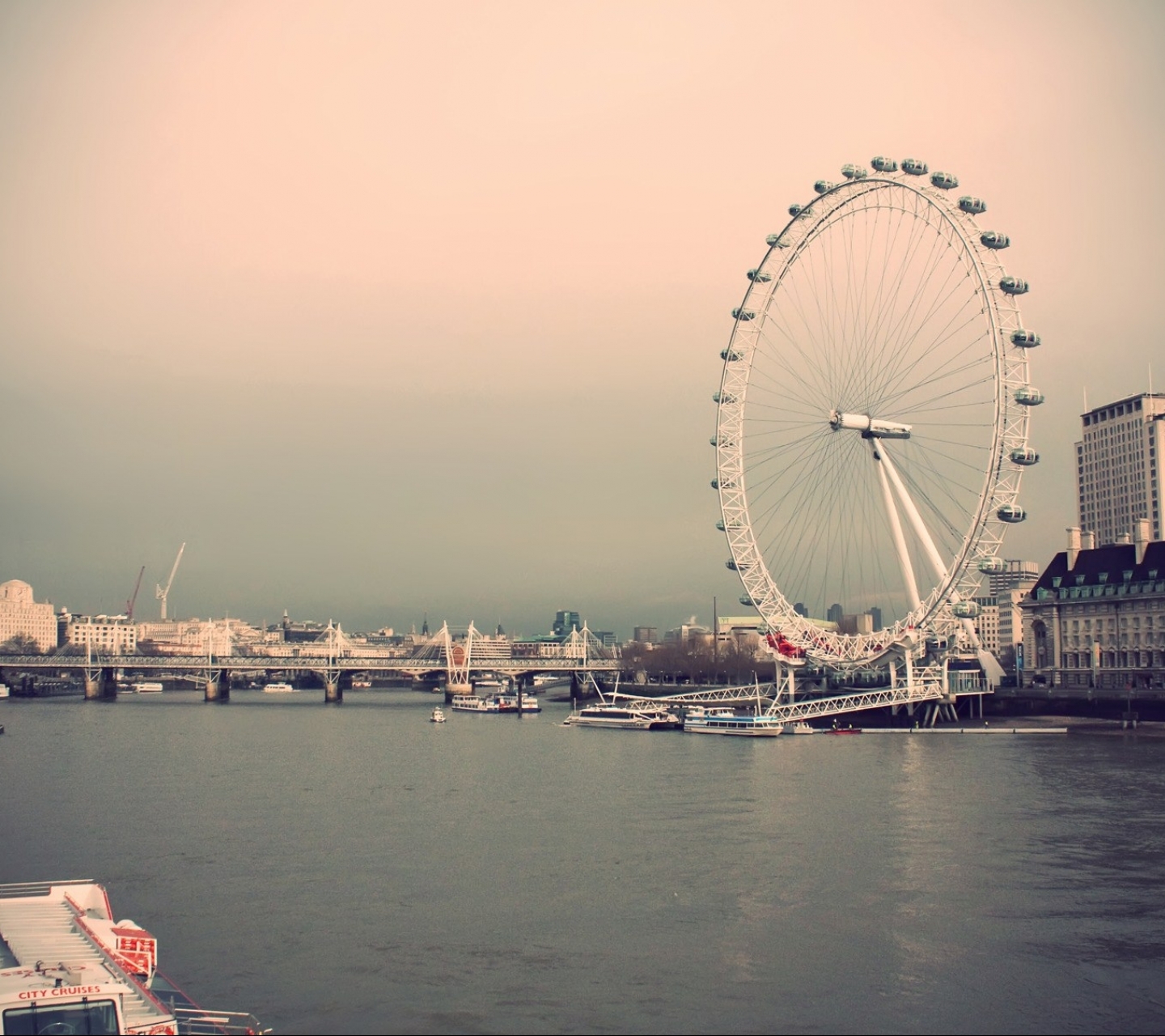 Скачати мобільні шпалери Річка, Лондон, Створено Людиною, London Eye безкоштовно.