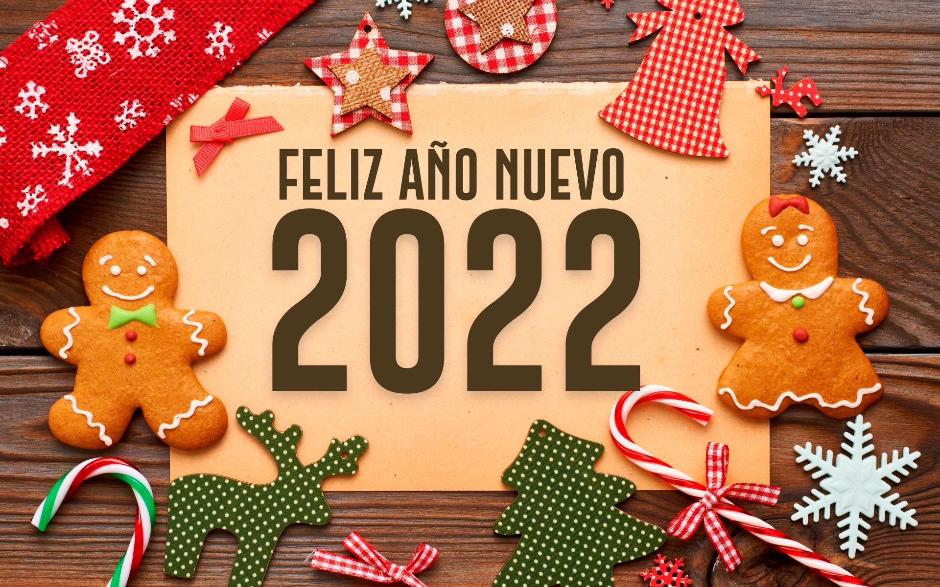 Скачать обои бесплатно Печенье, Праздничные, С Новым Годом, Новый Год 2022 картинка на рабочий стол ПК