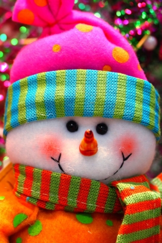 Download mobile wallpaper Snowman, Christmas, Holiday for free.