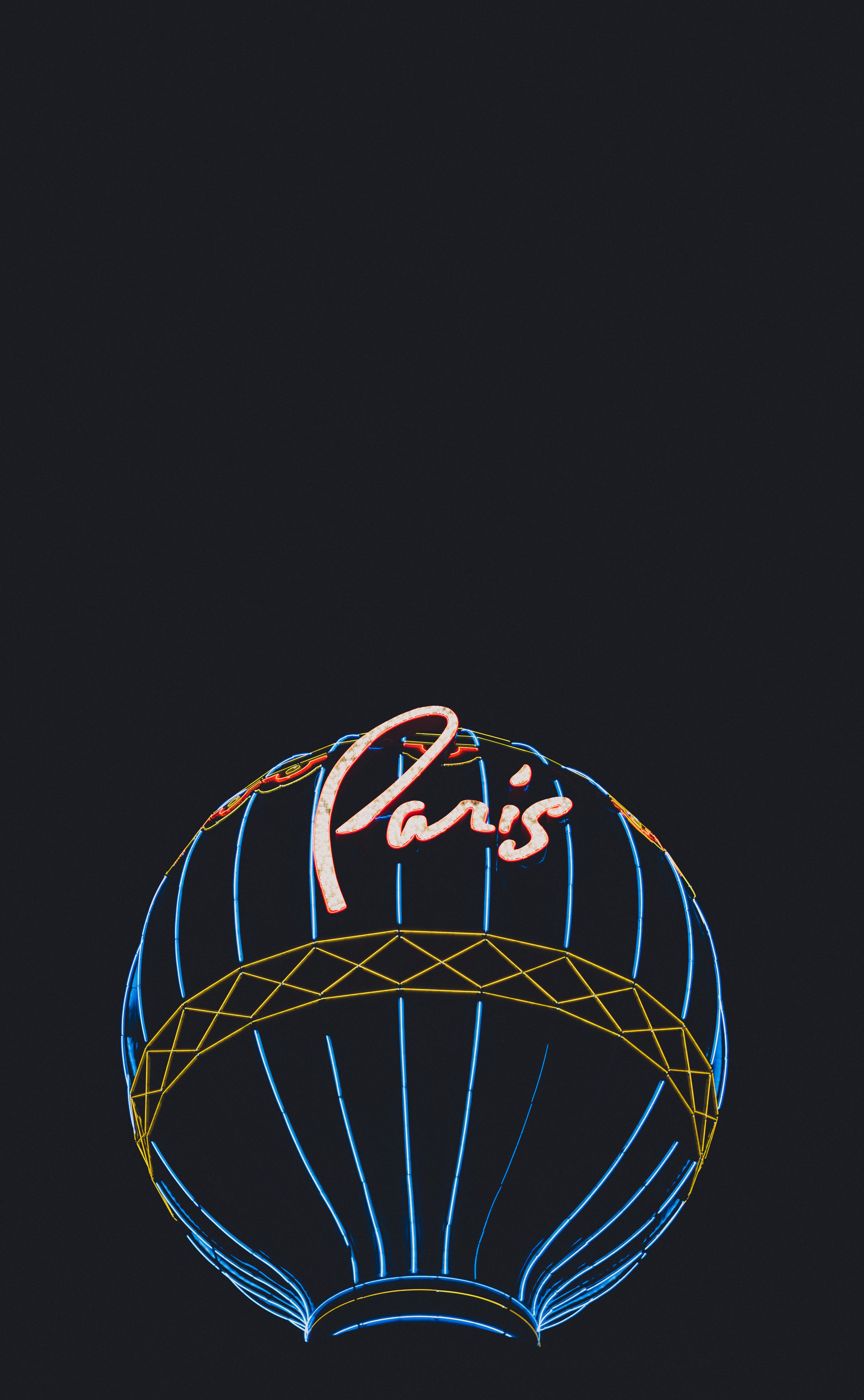 Download mobile wallpaper Ball, Glow, Inscription, Darkness, Words, Neon for free.