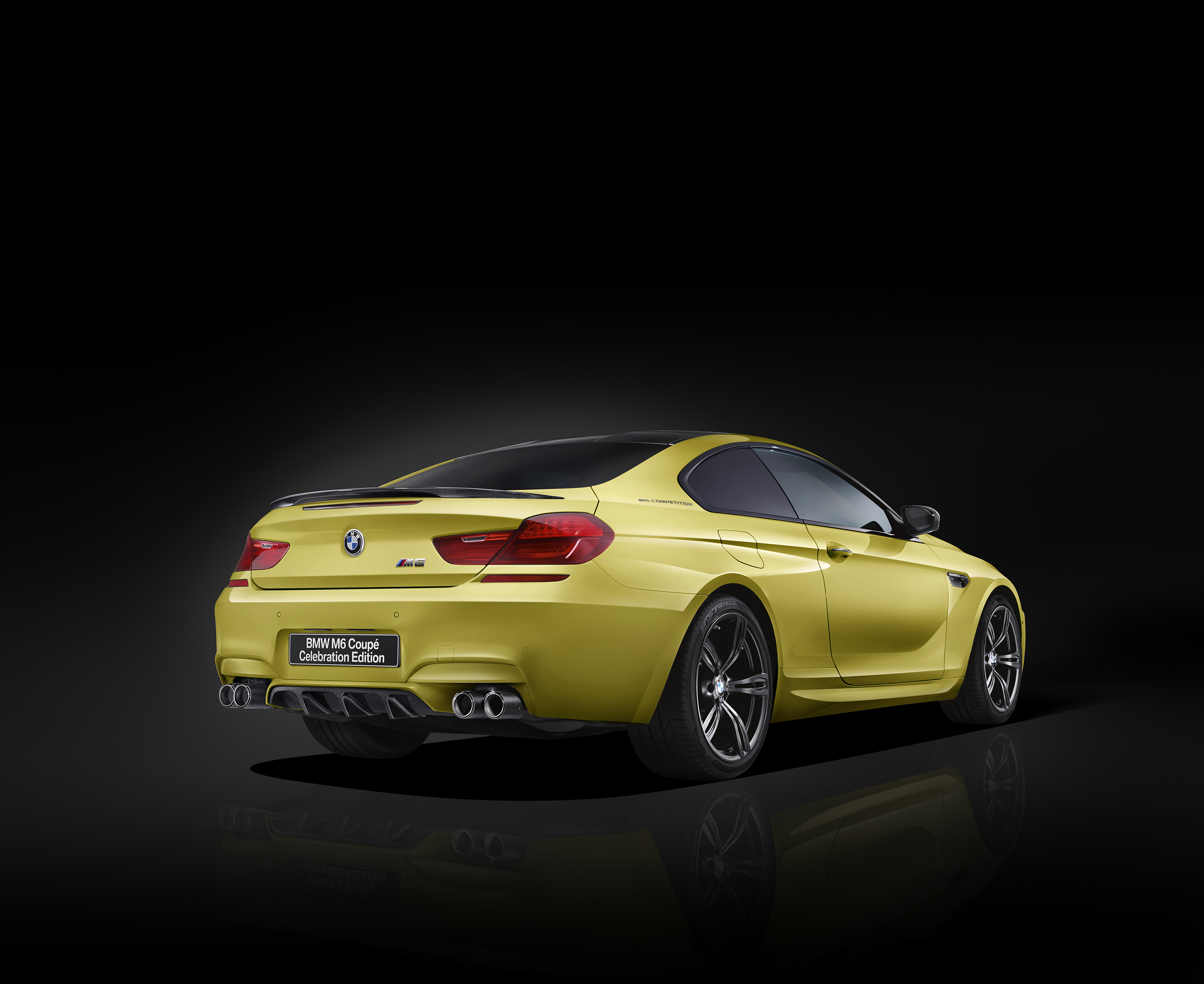 bmw, cars, yellow, side view, m6