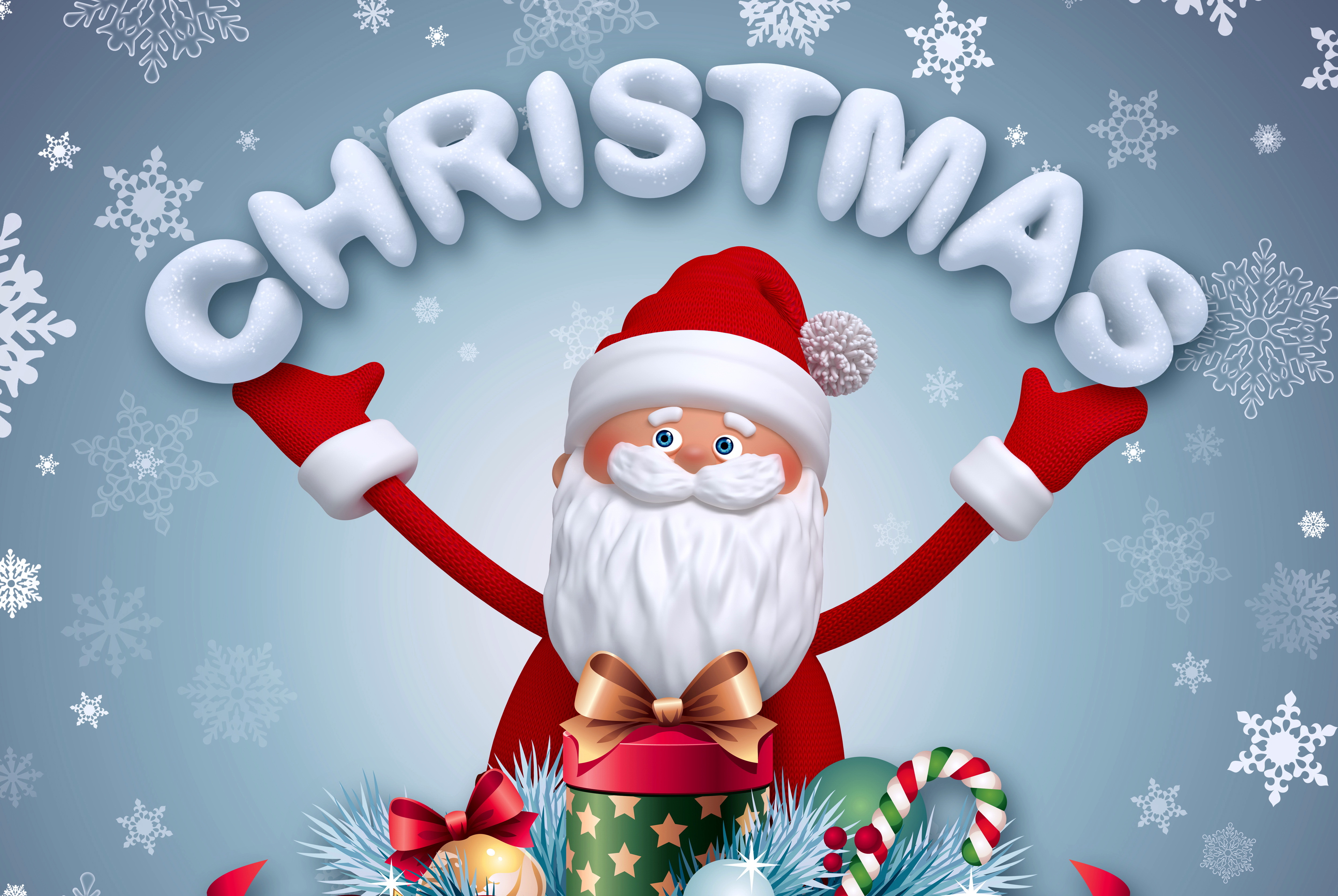 Download mobile wallpaper Christmas, Holiday, Santa for free.